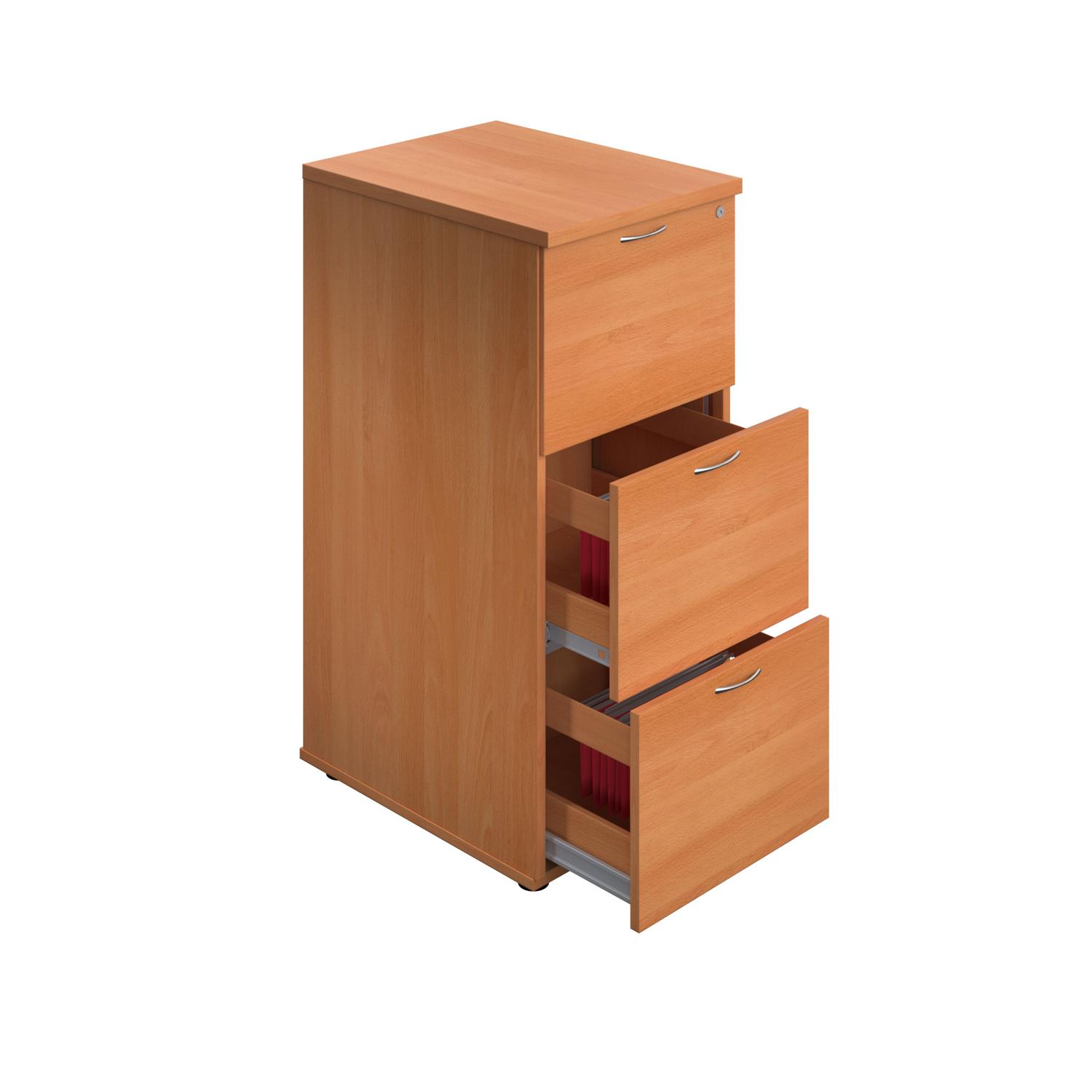 Essentials Filing Cabinet 3 Drawer (Beech)