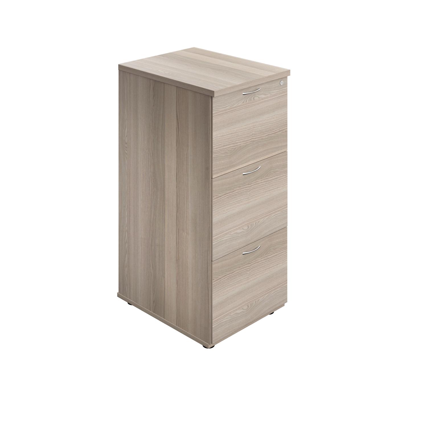Essentials Filing Cabinet 3 Drawer (Grey Oak)