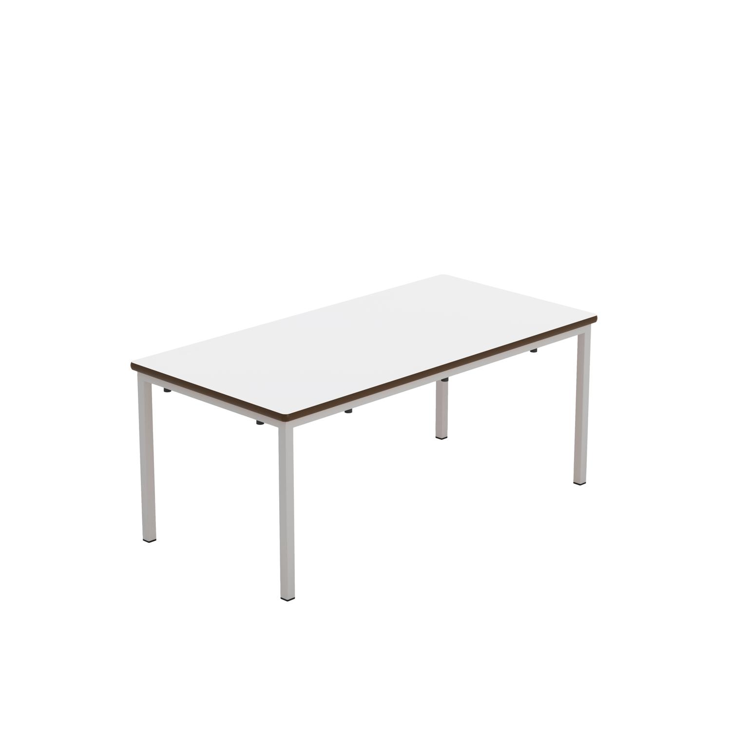 Titan Welded Frame Table 1100x550x460 White/Grey