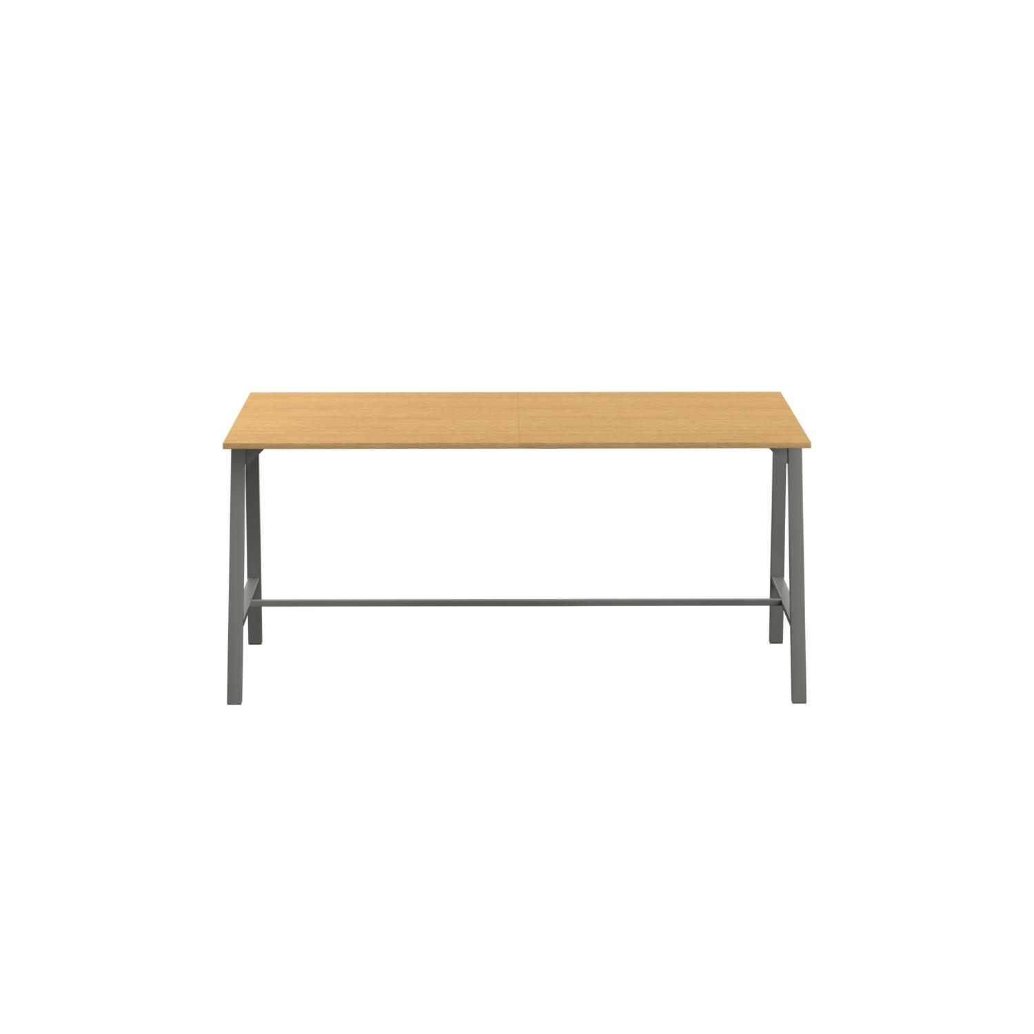 Titan High Maker Rectangular Table  1200 X 1000 Anthracite/Sorano Oak