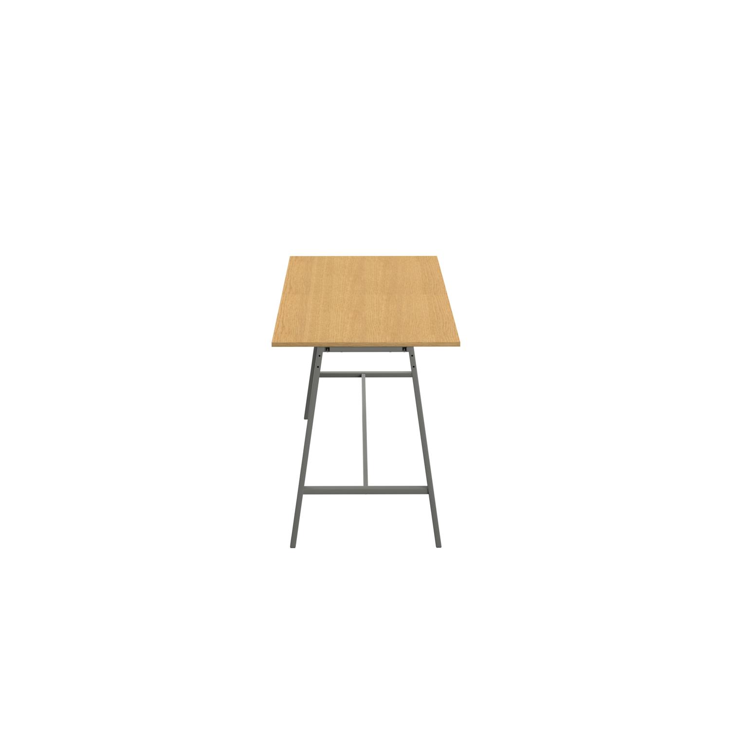 Titan High Maker Rectangular Table  1200 X 1000 Anthracite/Sorano Oak