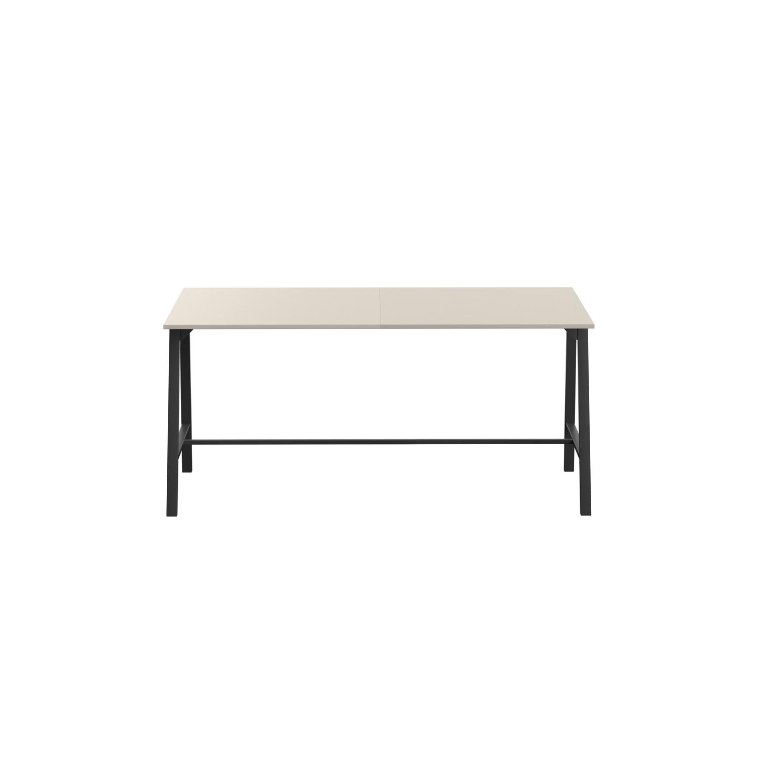 Titan High Maker Rectangular Table  1200 X 1000 Black/Grey