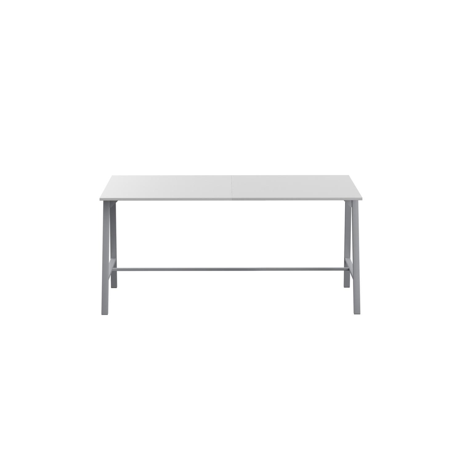 Titan High Maker Rectangular Table  1200 X 1000 Silver/White