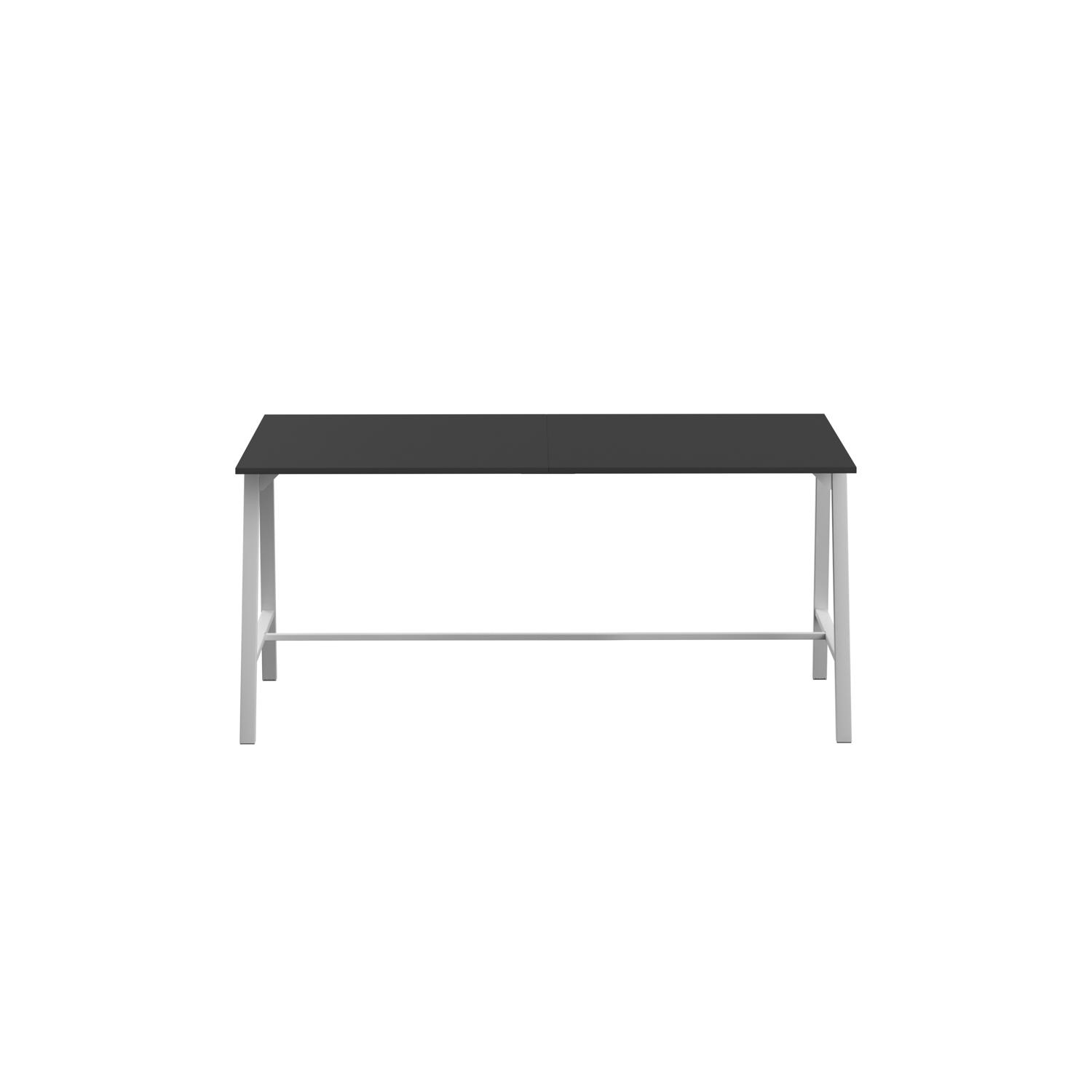 Titan High Maker Rectangular Table  1200 X 1000 White/Black