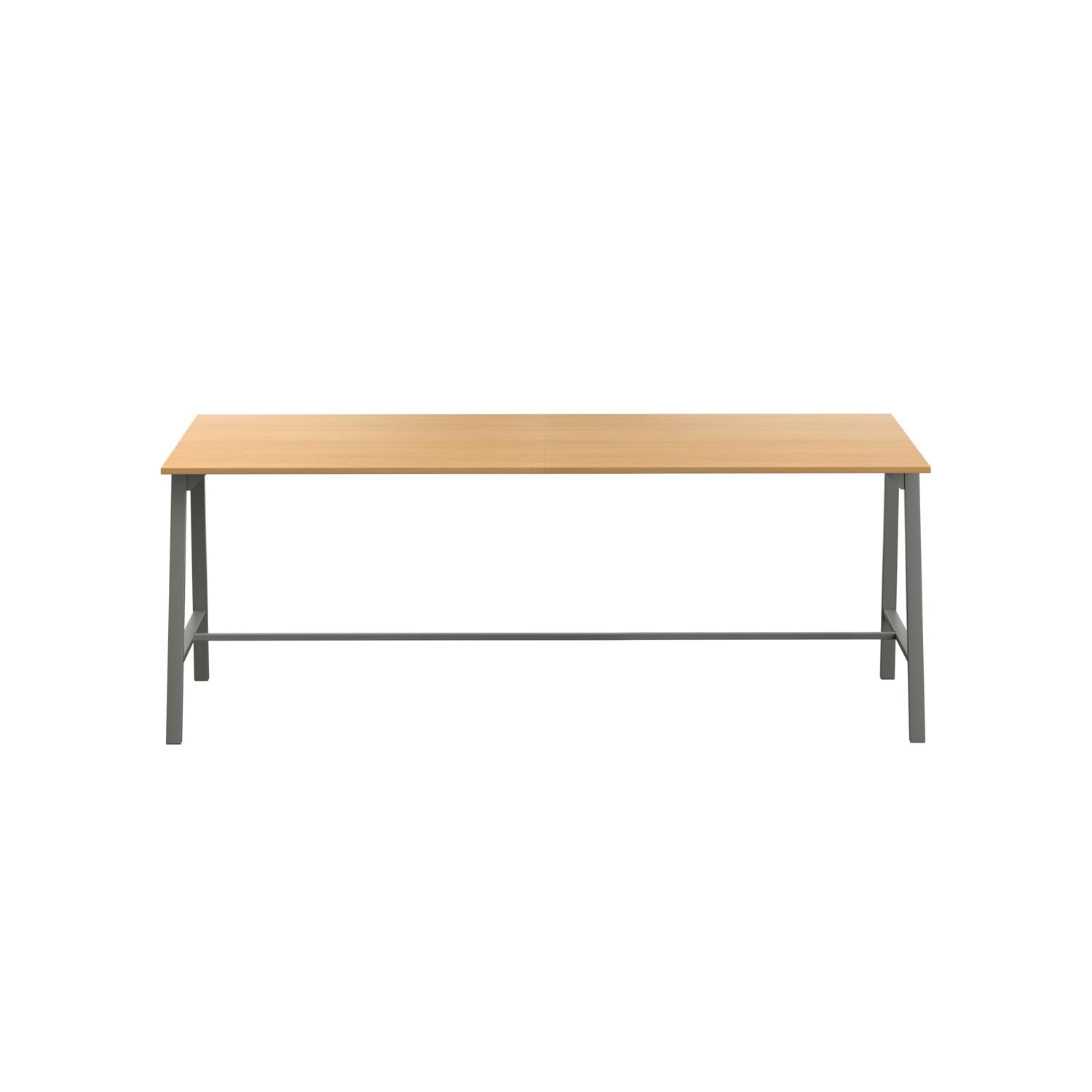 Titan High Maker Rectangular Table  1500 X 1000 Anthracite/Ellmau Beech