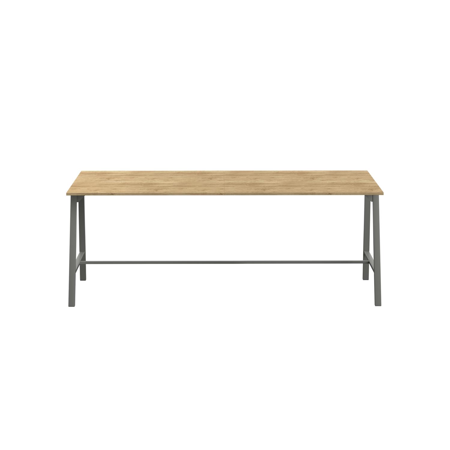 Titan High Maker Rectangular Table  1500 X 1000 Anthracite/Natural Nebraska Oak