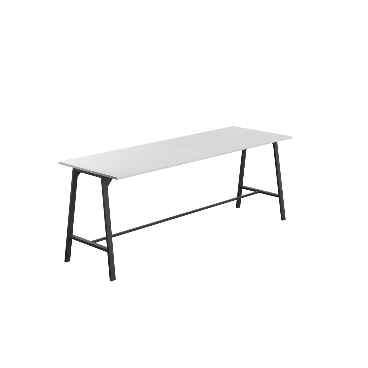 Titan High Maker Rectangular Table  1500 X 1000 Black/White