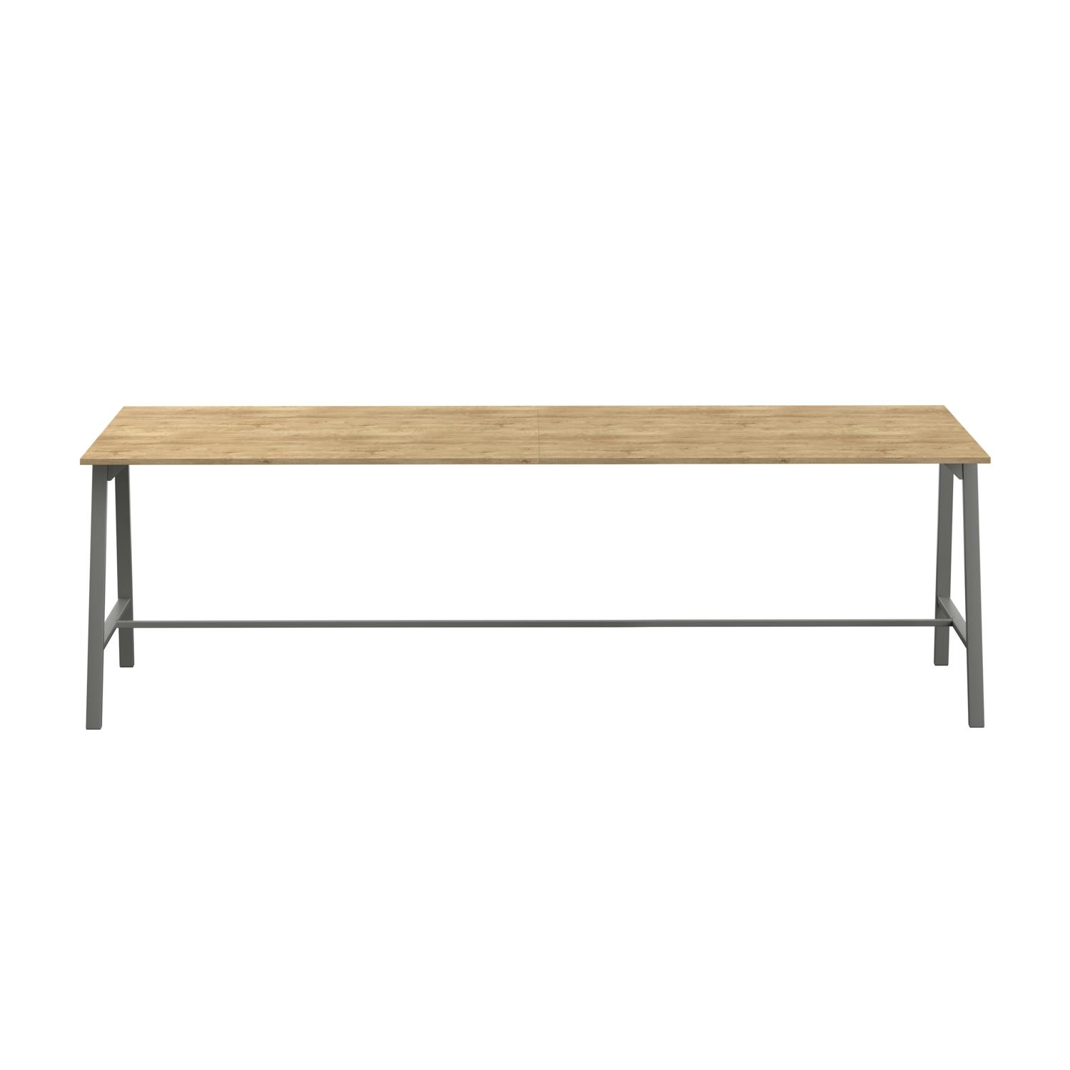 Titan High Maker Rectangular Table  1800 X 1000 Anthracite/Natural Nebraska Oak