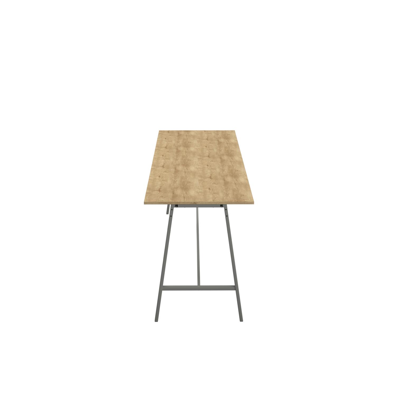 Titan High Maker Rectangular Table  1800 X 1000 Anthracite/Natural Nebraska Oak