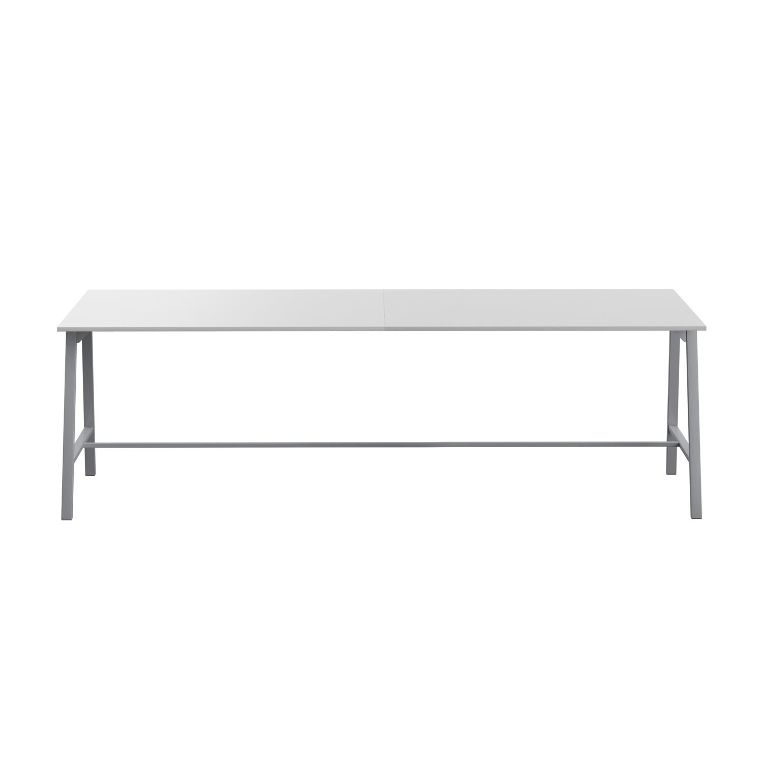 Titan High Maker Rectangular Table  1800 X 1000 Silver/White
