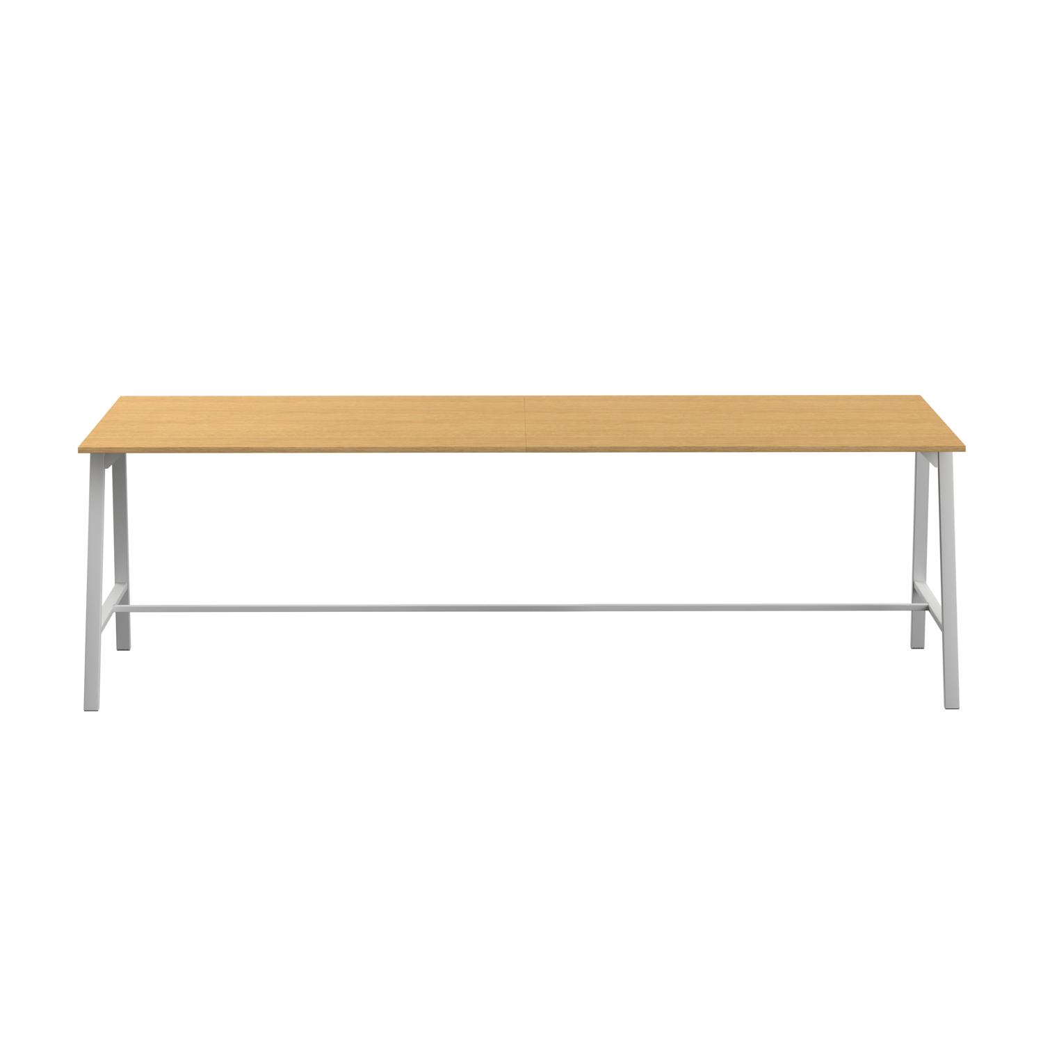 Titan High Maker Rectangular Table  1800 X 1000 White/Sorano Oak