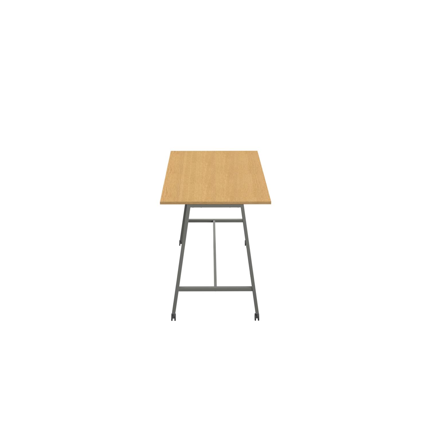 Titan Mobile High Maker Rectangular Table  1200 X 1000 Anthracite/Sorano Oak