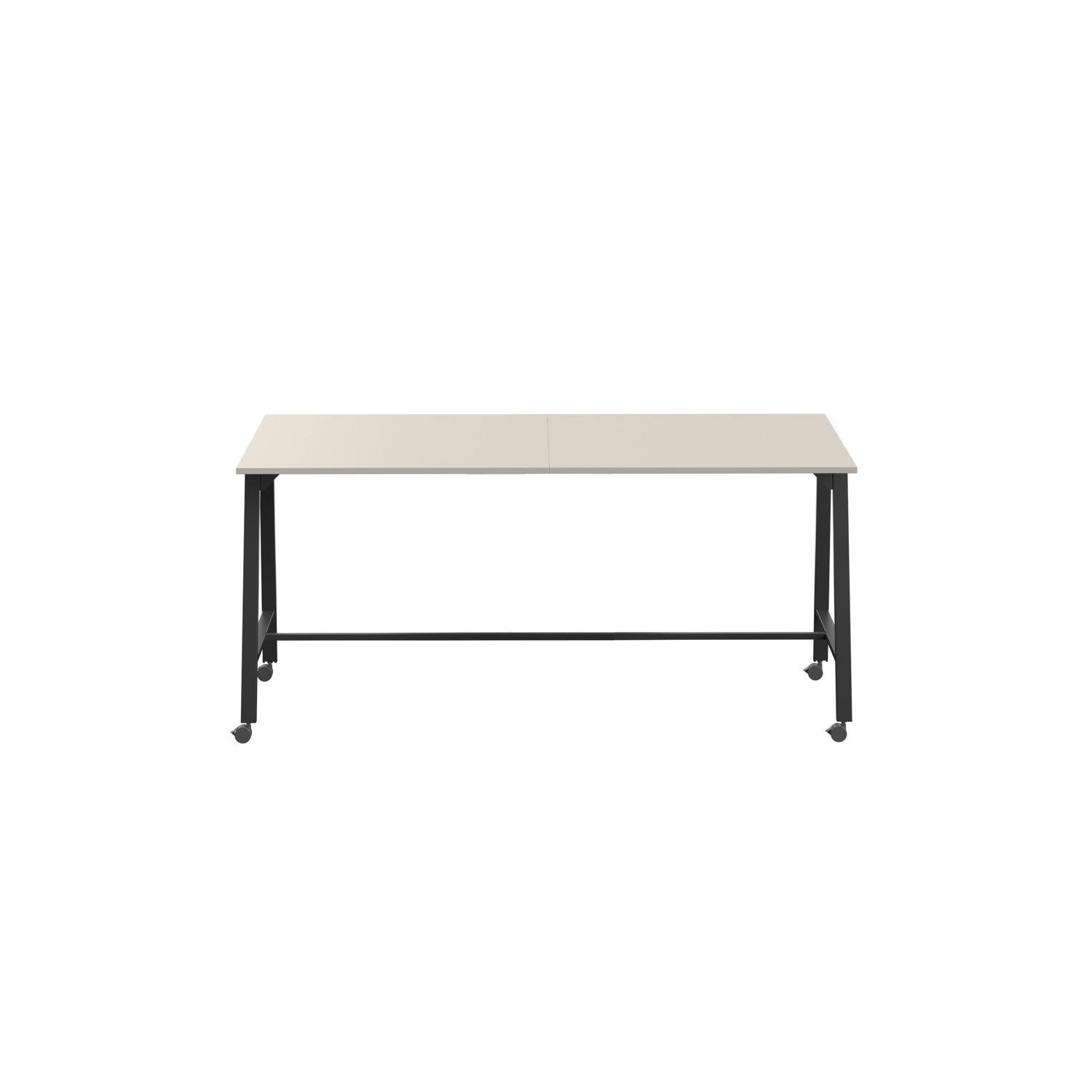 Titan Mobile High Maker Rectangular Table  1200 X 1000 Black/Grey