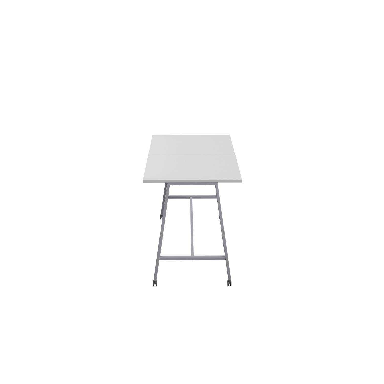 Titan Mobile High Maker Rectangular Table  1200 X 1000 Silver/White