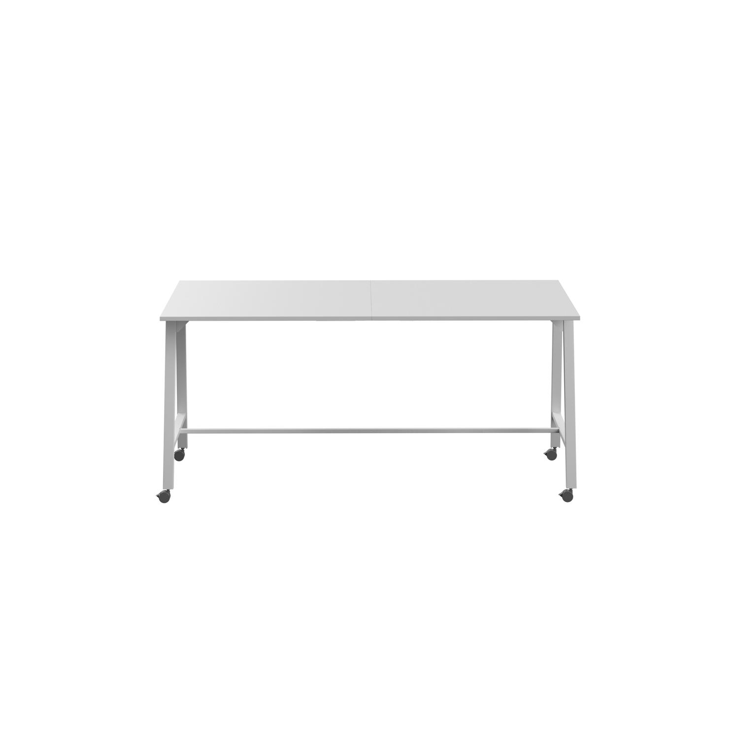Titan Mobile High Maker Rectangular Table  1200 X 1000 White/White