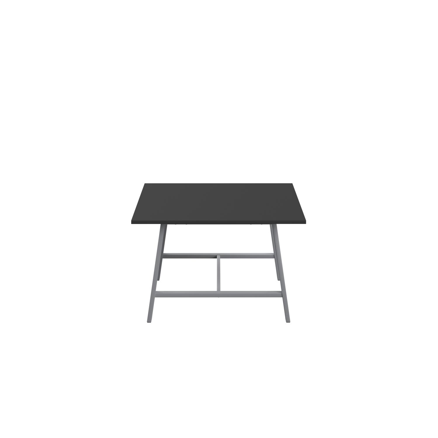 Titan Low Maker Rectangular Table  1200 X 1000 Silver/Black