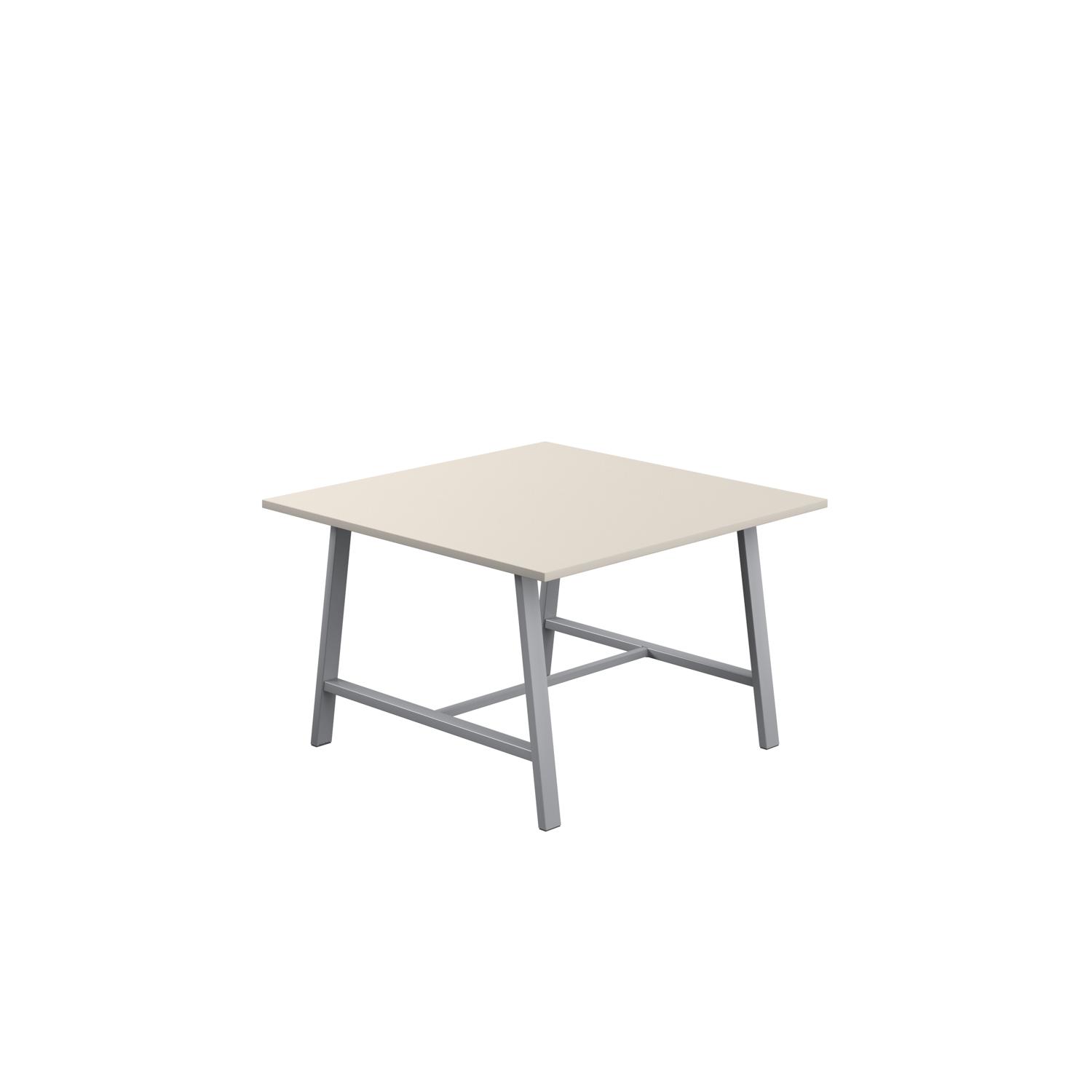 Titan Low Maker Rectangular Table  1200 X 1000 Silver/Grey