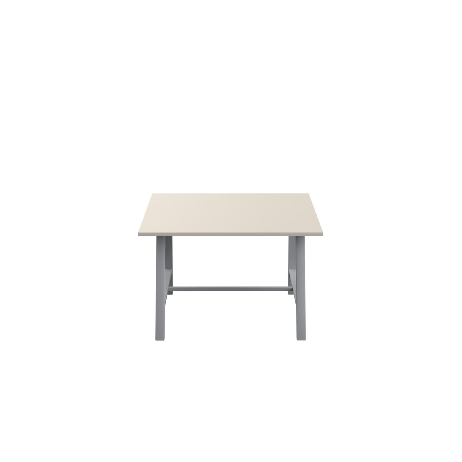 Titan Low Maker Rectangular Table  1200 X 1000 Silver/Grey