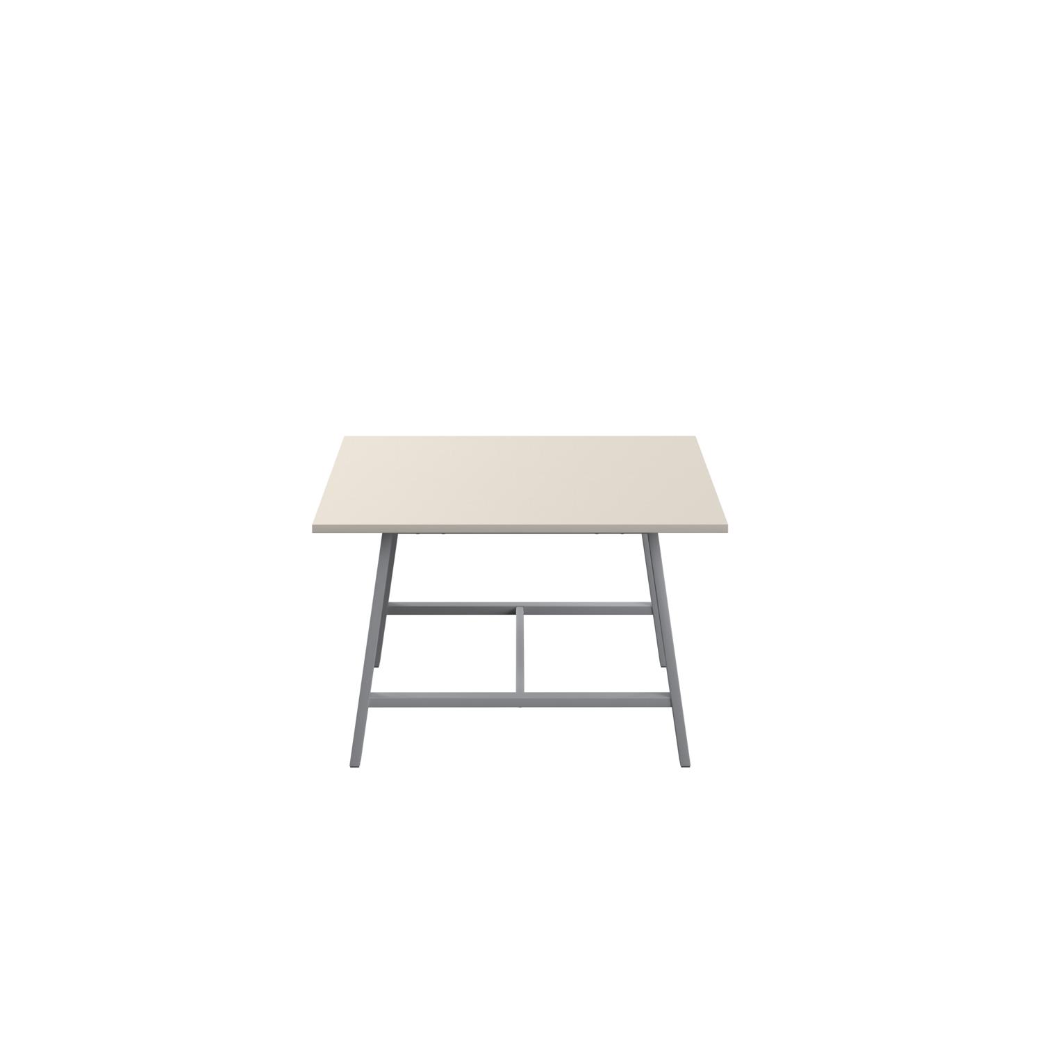 Titan Low Maker Rectangular Table  1200 X 1000 Silver/Grey