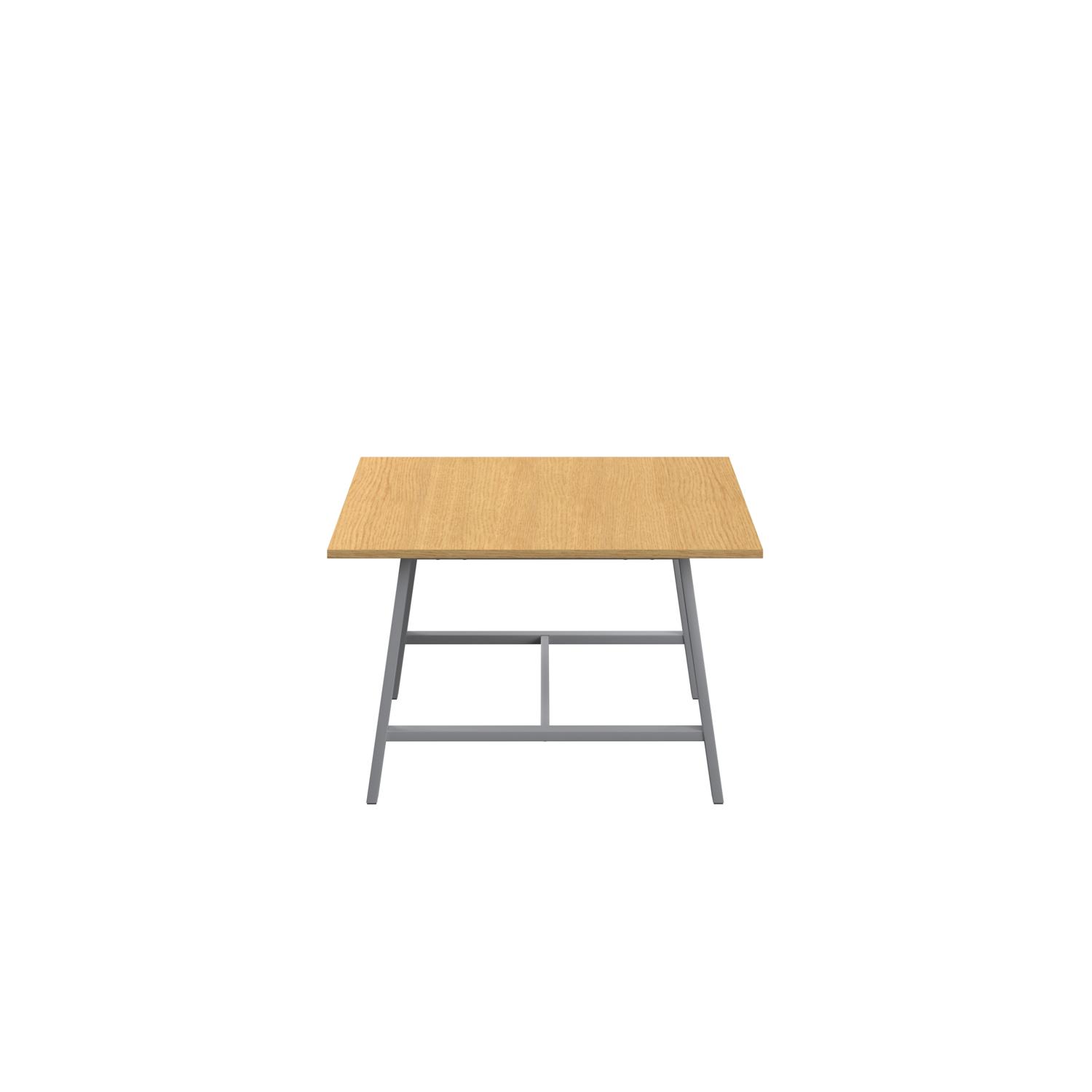 Titan Low Maker Rectangular Table  1200 X 1000 Silver/Sorano Oak