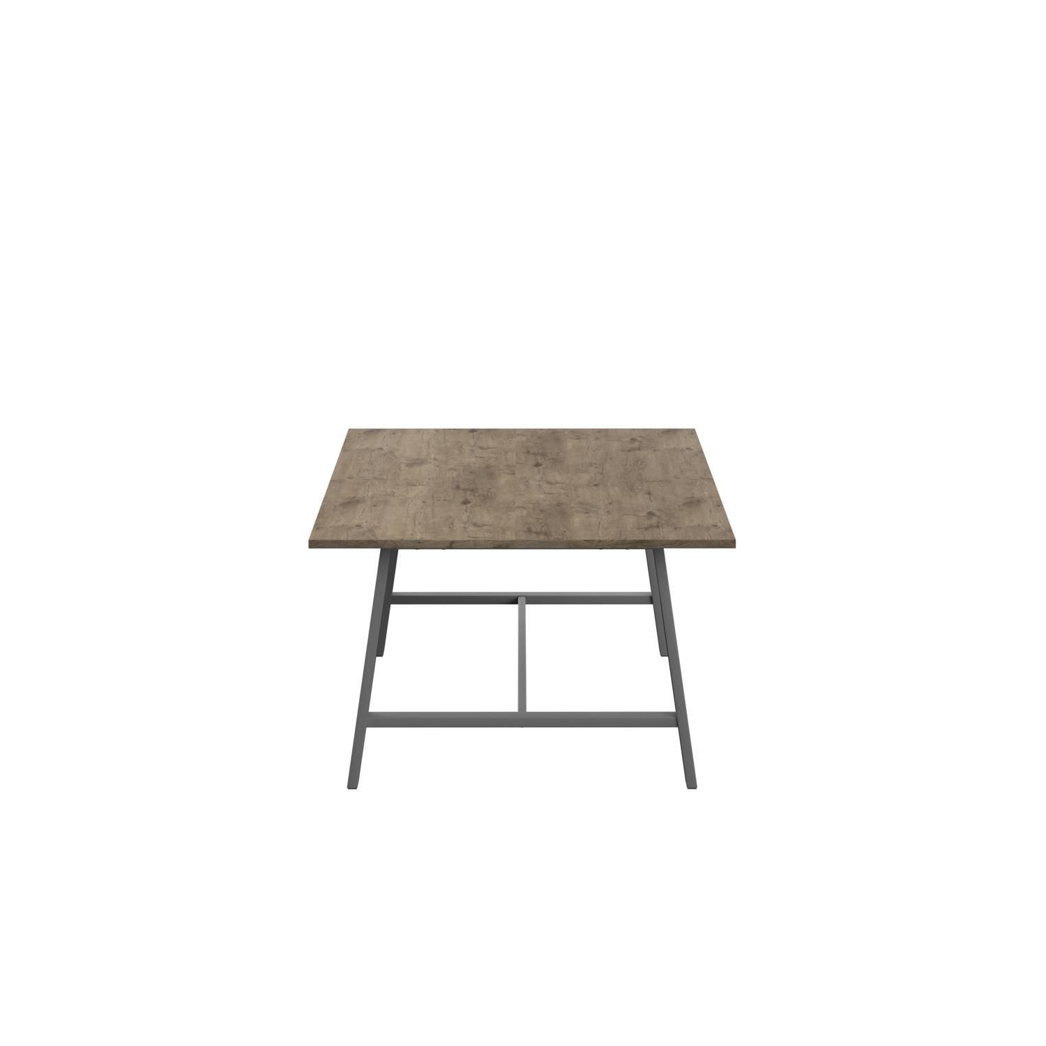 Titan Low Maker Rectangular Table  1500 X 1000 Anthracite/Grey Nebraska Oak
