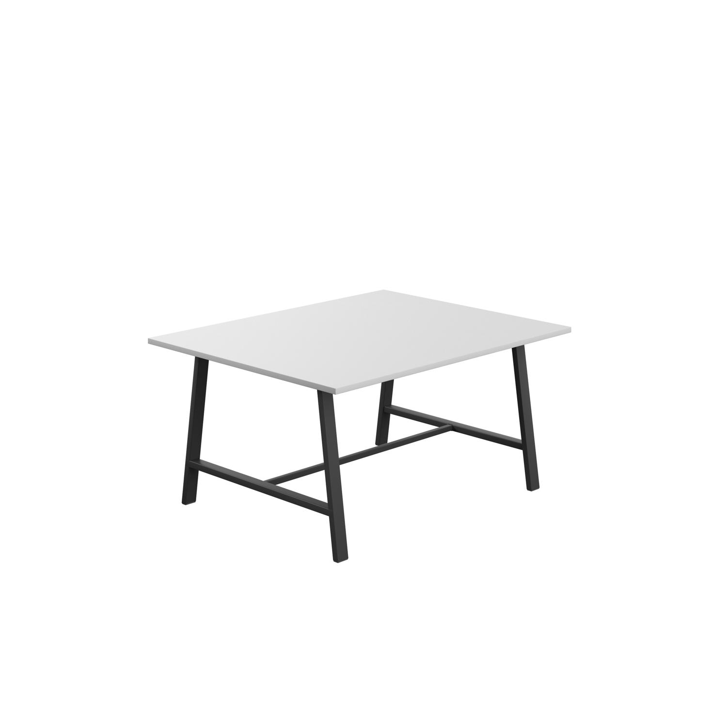 Titan Low Maker Rectangular Table  1500 X 1000 Black/White