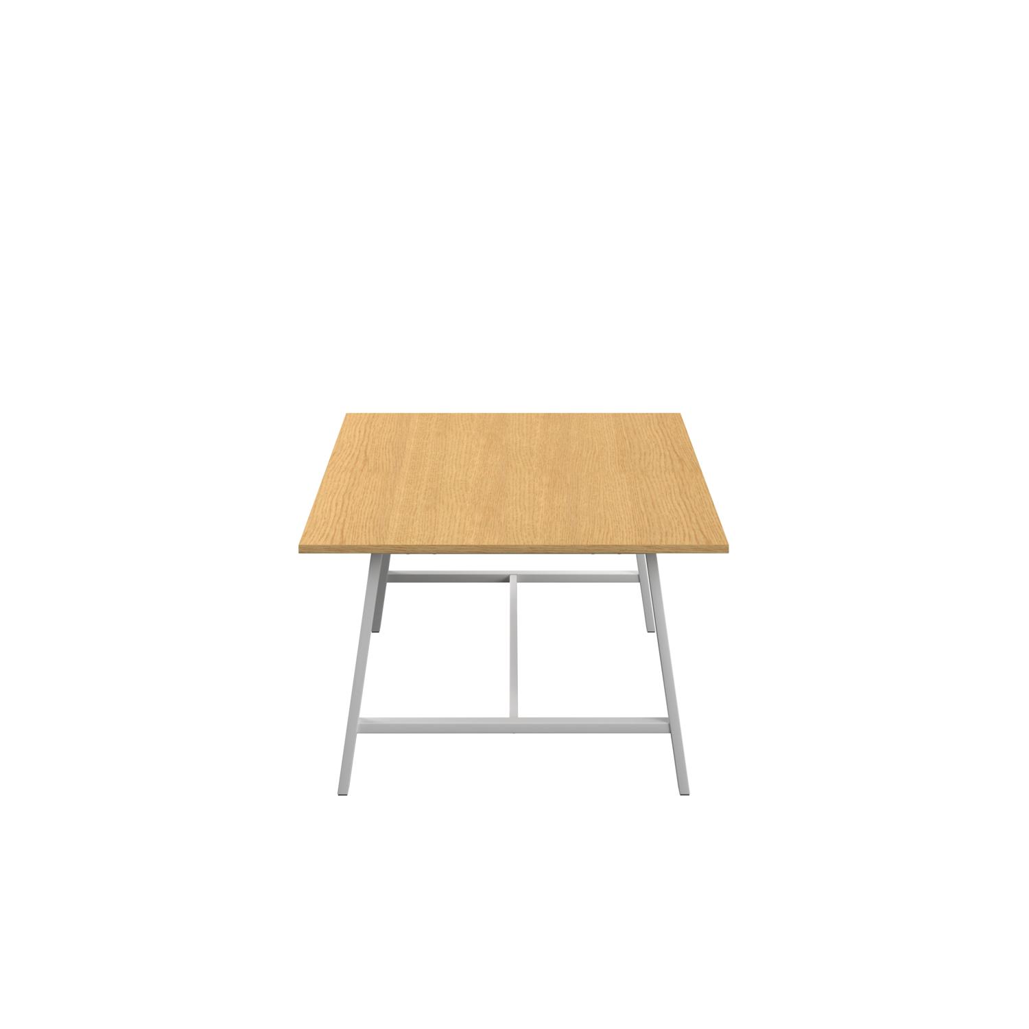 Titan Low Maker Rectangular Table  1800 X 1000 White/Sorano Oak