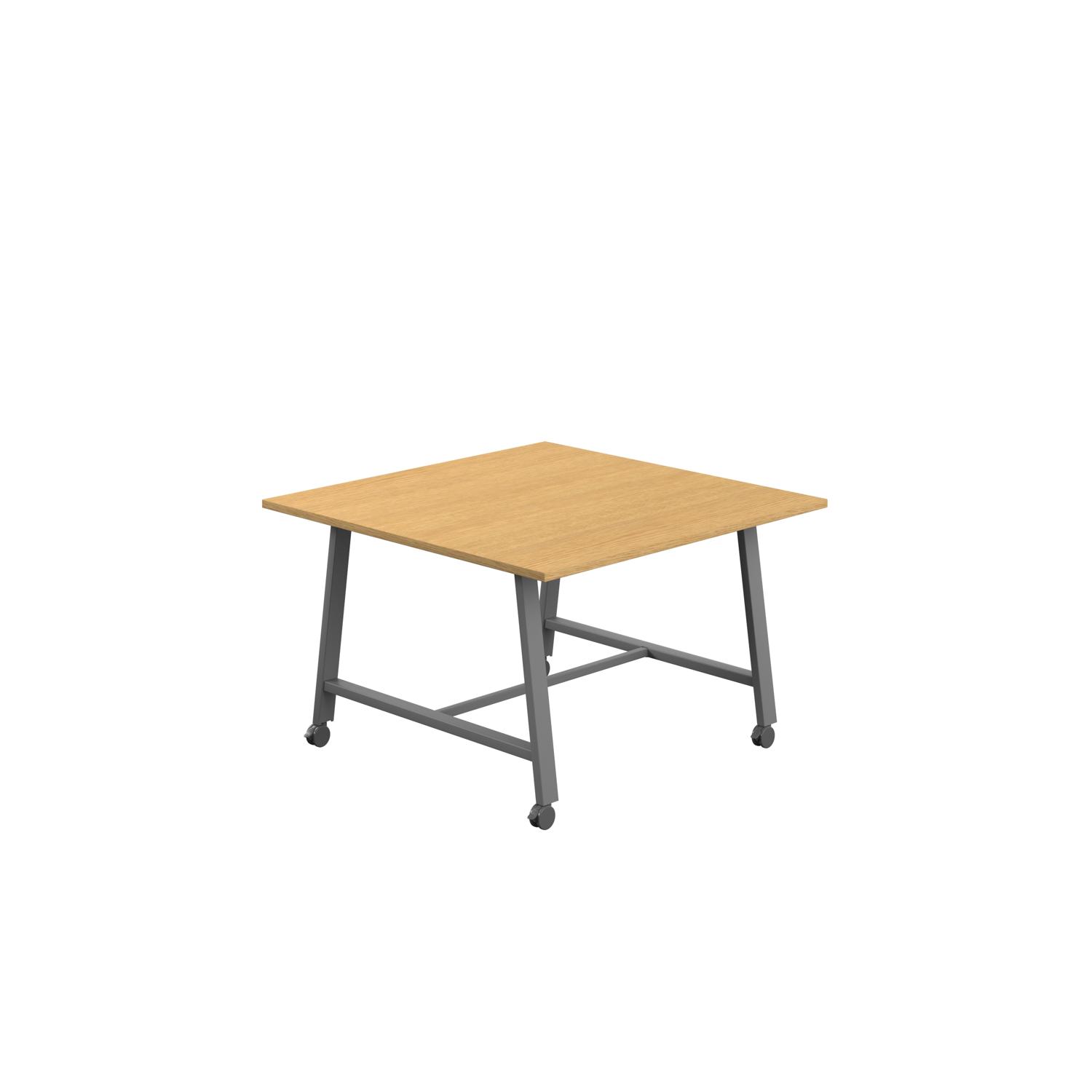 Titan Mobile Low Maker Rectangular Table  1200 X 1000 Anthracite/Sorano Oak