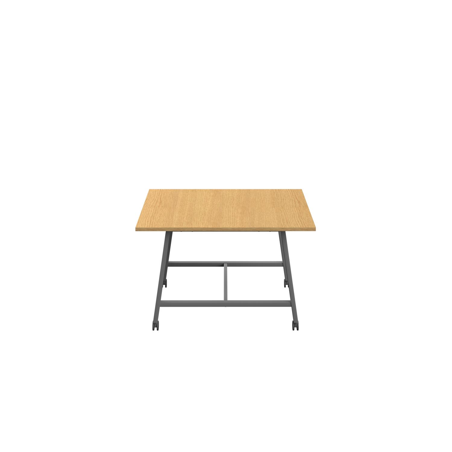 Titan Mobile Low Maker Rectangular Table  1200 X 1000 Anthracite/Sorano Oak
