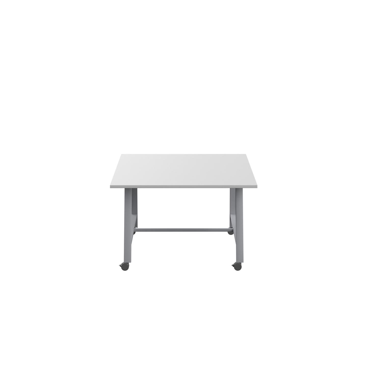Titan Mobile Low Maker Rectangular Table  1200 X 1000 Silver/White