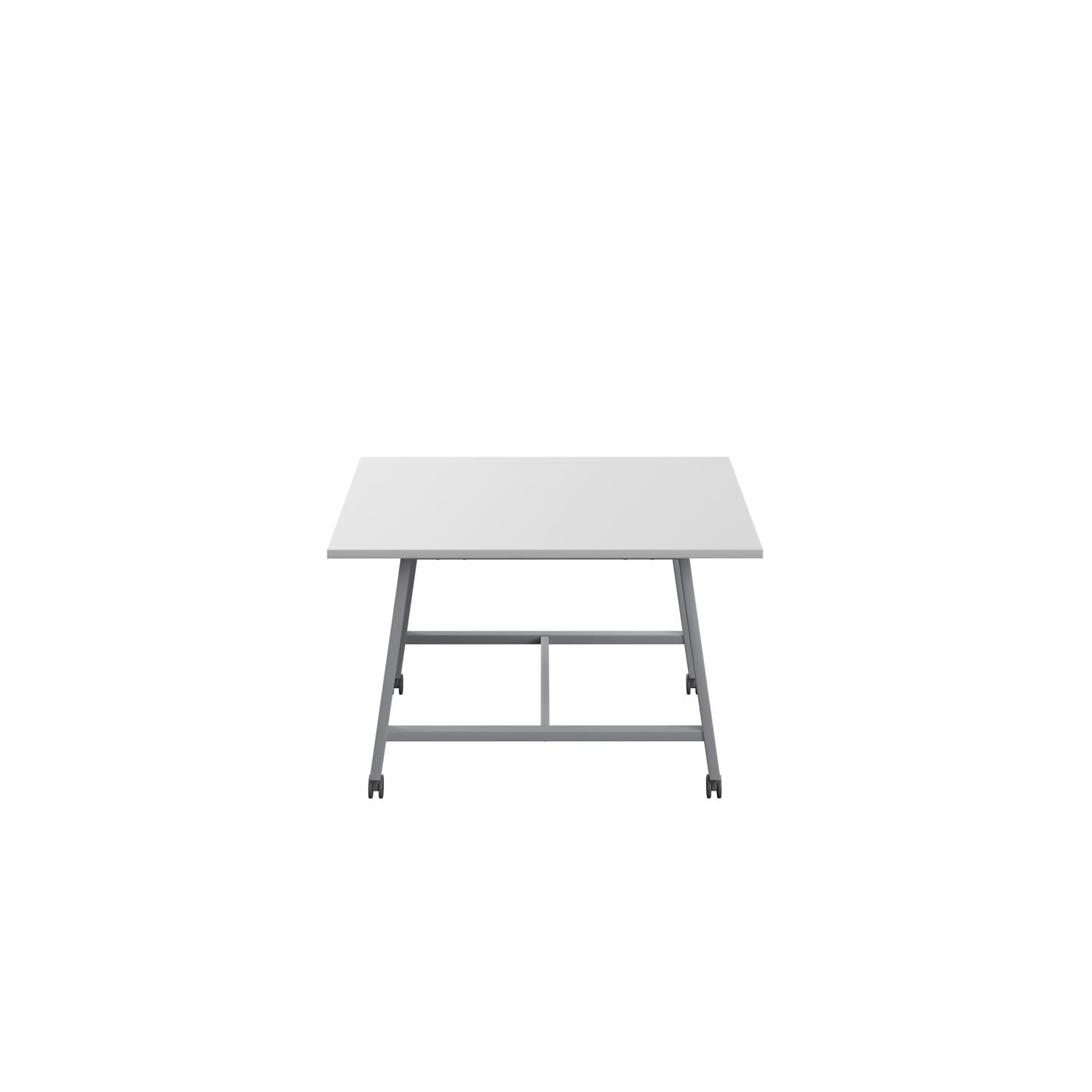 Titan Mobile Low Maker Rectangular Table  1200 X 1000 Silver/White