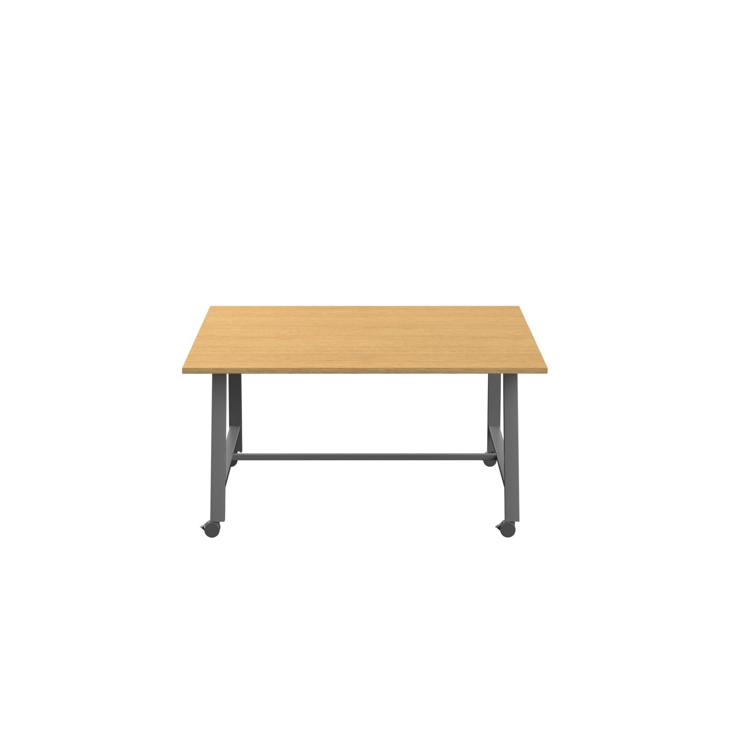 Titan Mobile Low Maker Rectangular Table  1500 X 1000 Anthracite/Sorano Oak