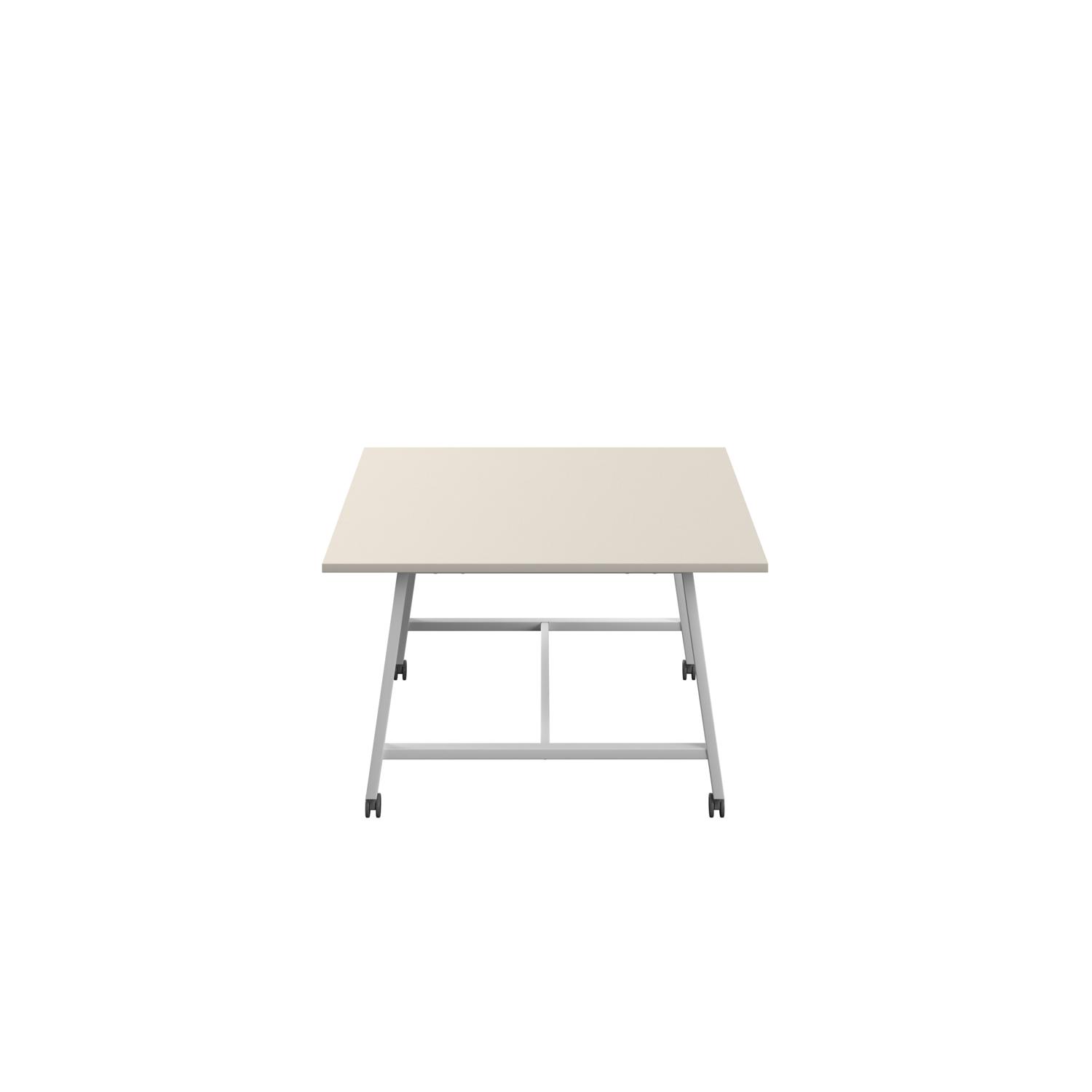 Titan Mobile Low Maker Rectangular Table  1500 X 1000 White/Grey