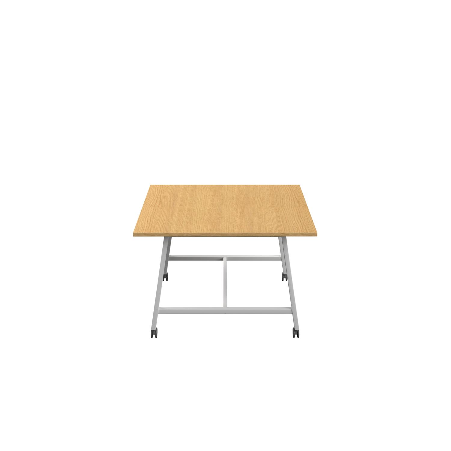 Titan Mobile Low Maker Rectangular Table  1500 X 1000 White/Sorano Oak