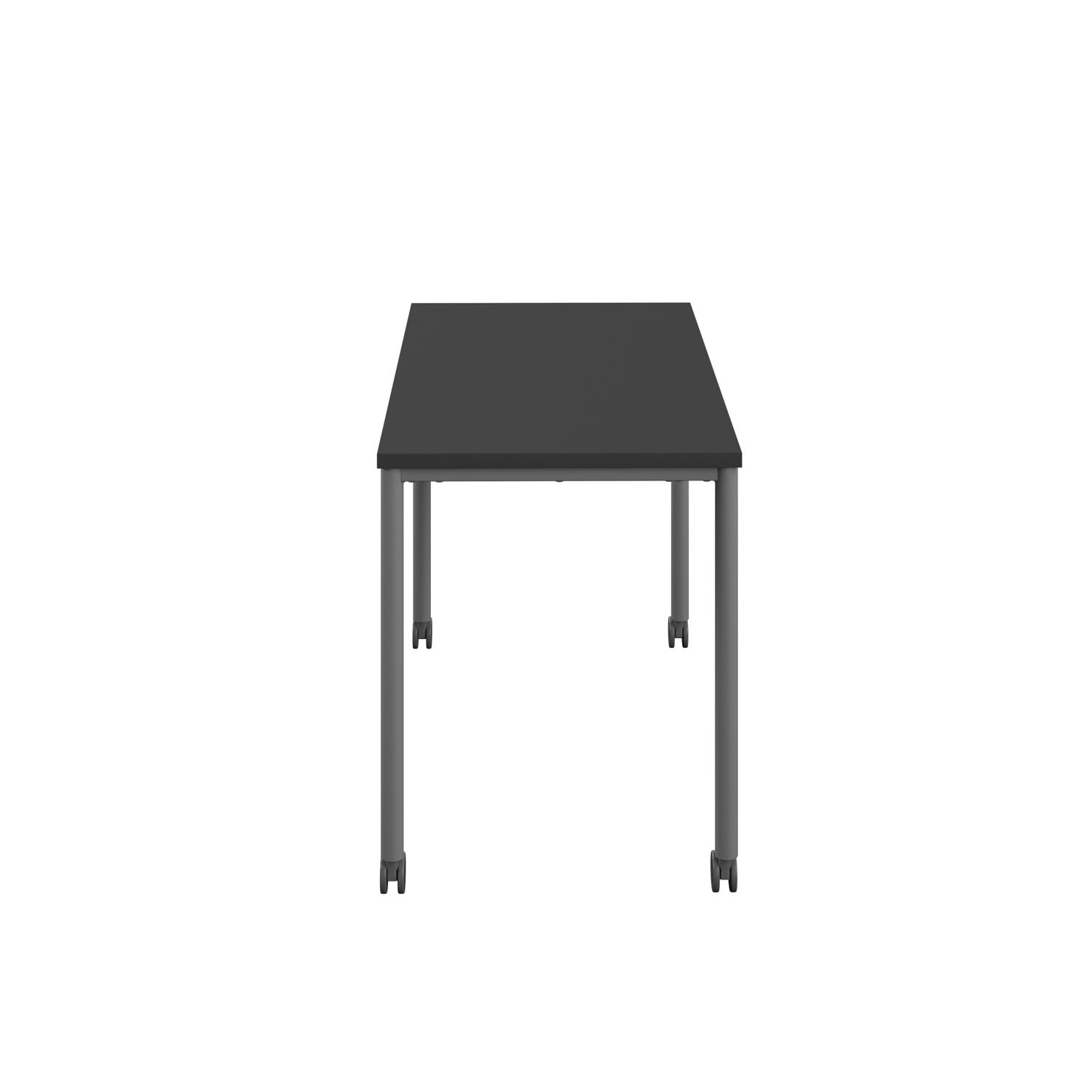 Titan Mobile Rectangular Table  1200 X 600 Anthracite/Black