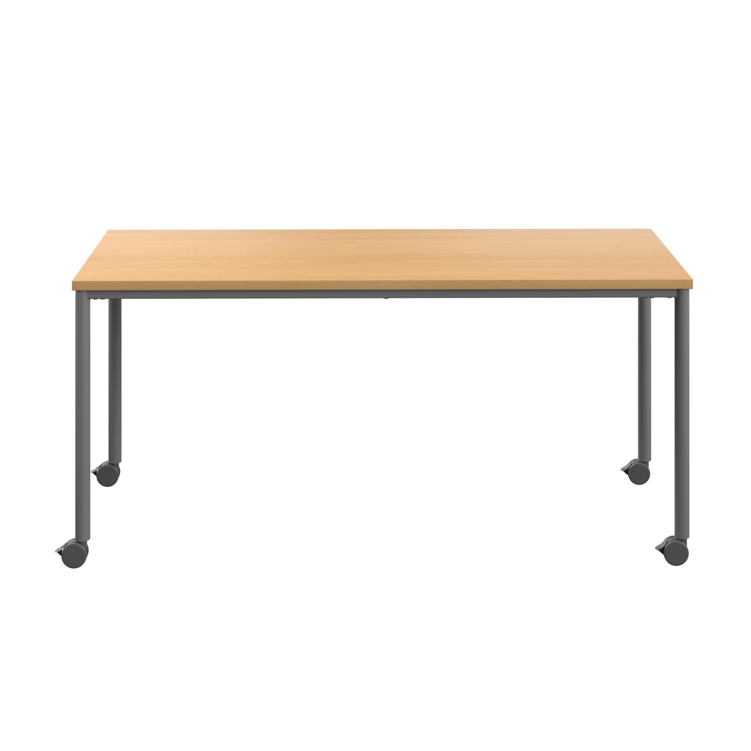 Titan Mobile Rectangular Table  1200 X 800 Anthracite/Ellmau Beech