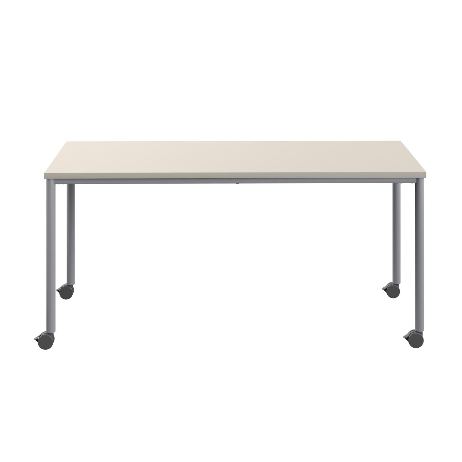 Titan Mobile Rectangular Table  1200 X 800 Silver/Grey