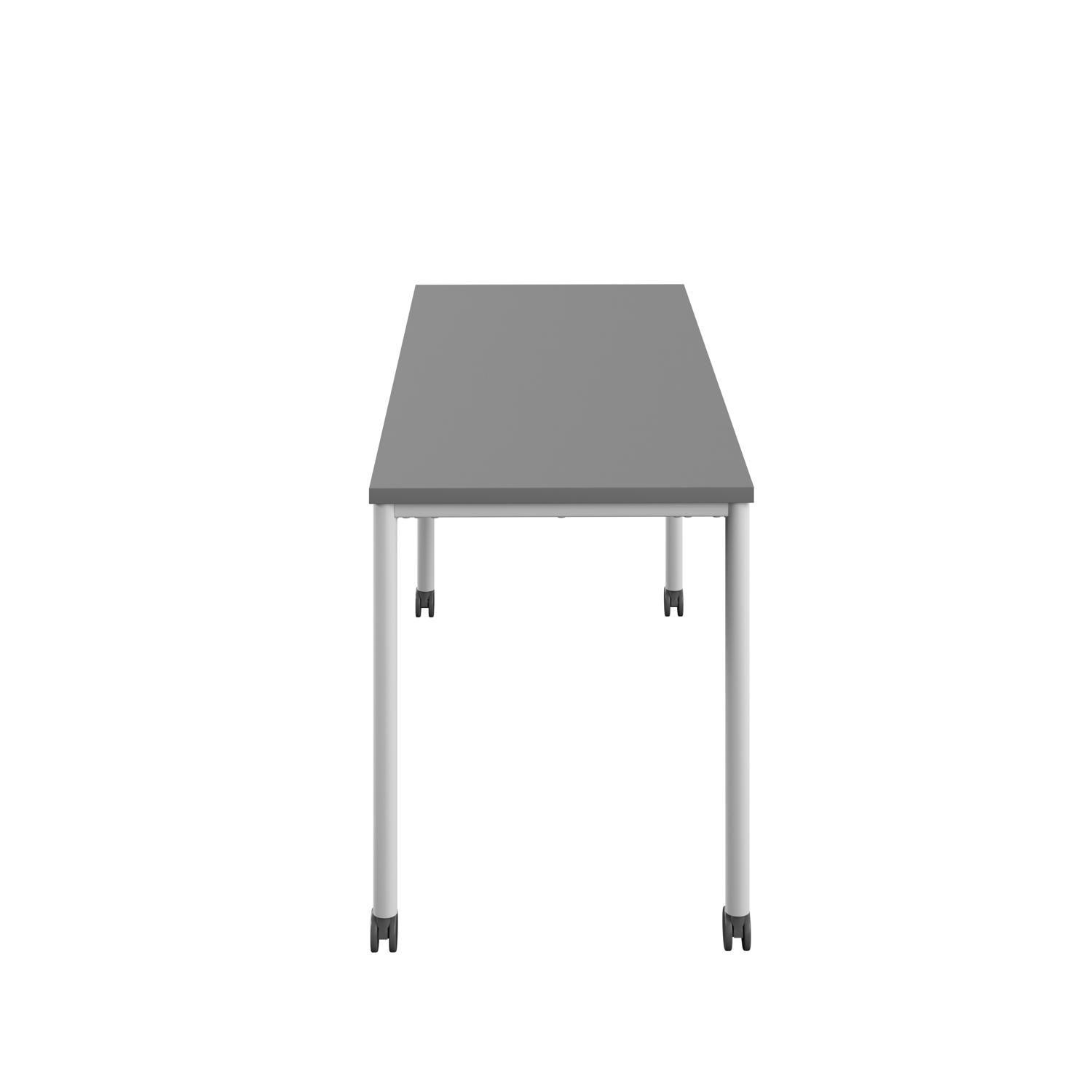 Titan Mobile Rectangular Table  1200 X 800 White/Anthracite