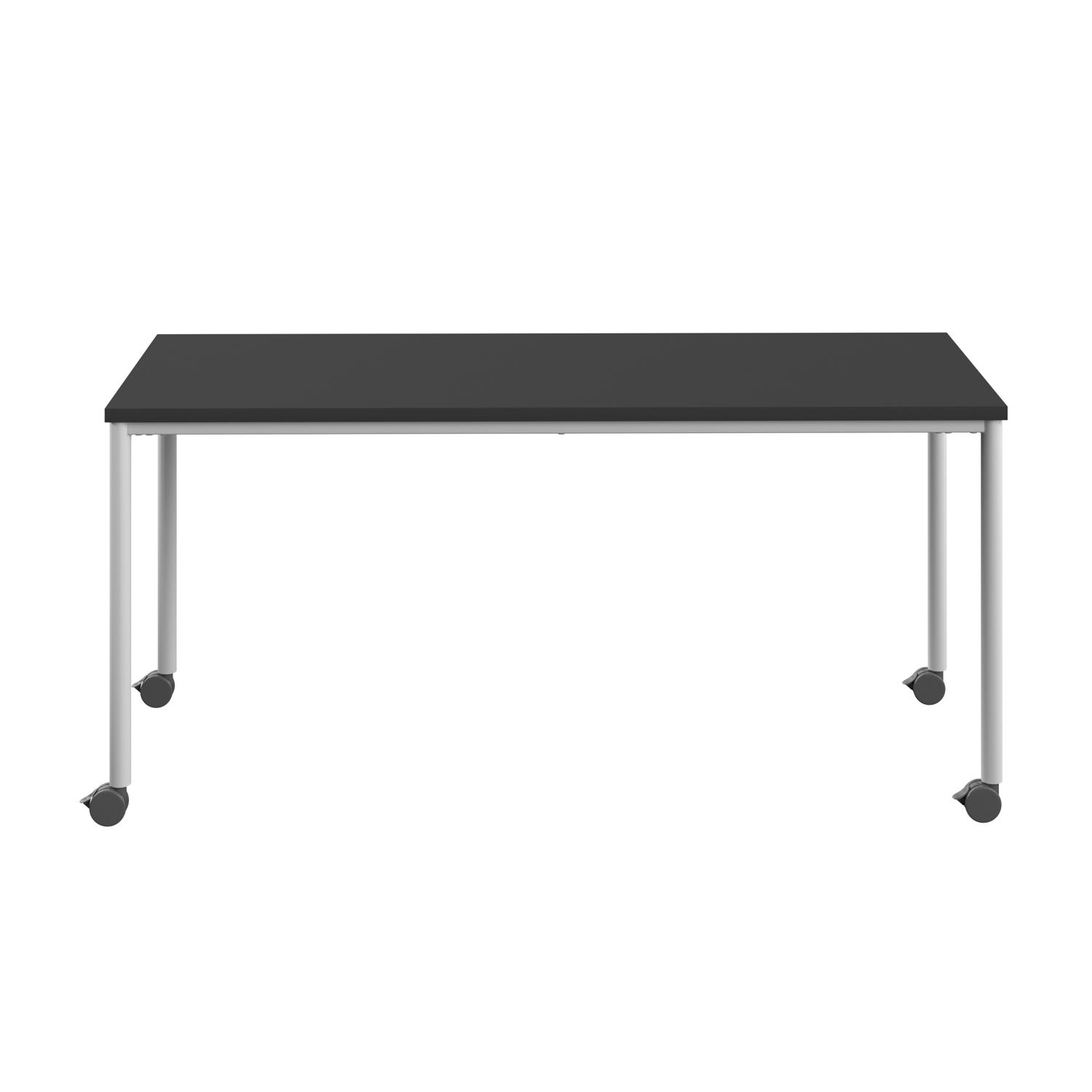 Titan Mobile Rectangular Table  1200 X 800 White/Black