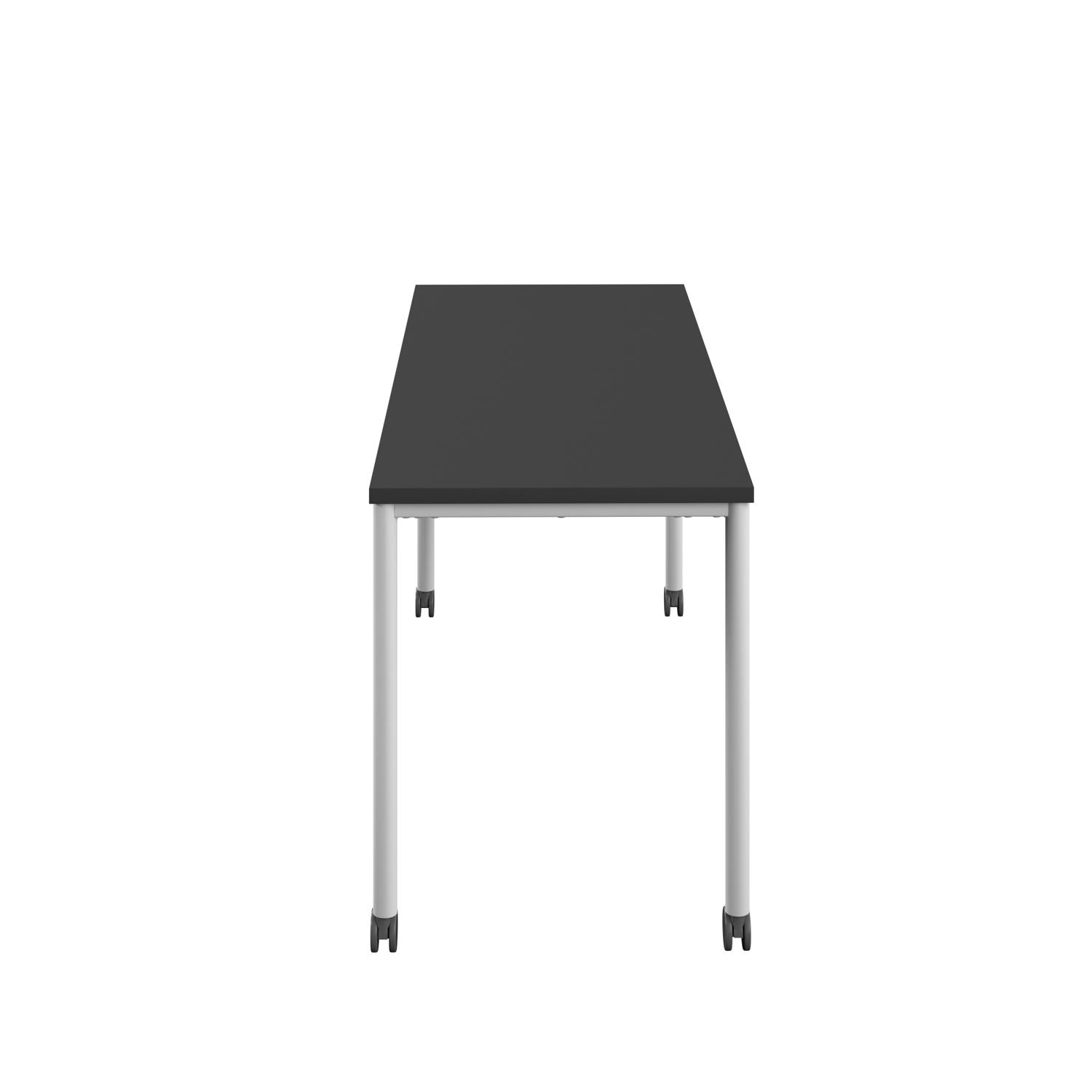 Titan Mobile Rectangular Table  1200 X 800 White/Black