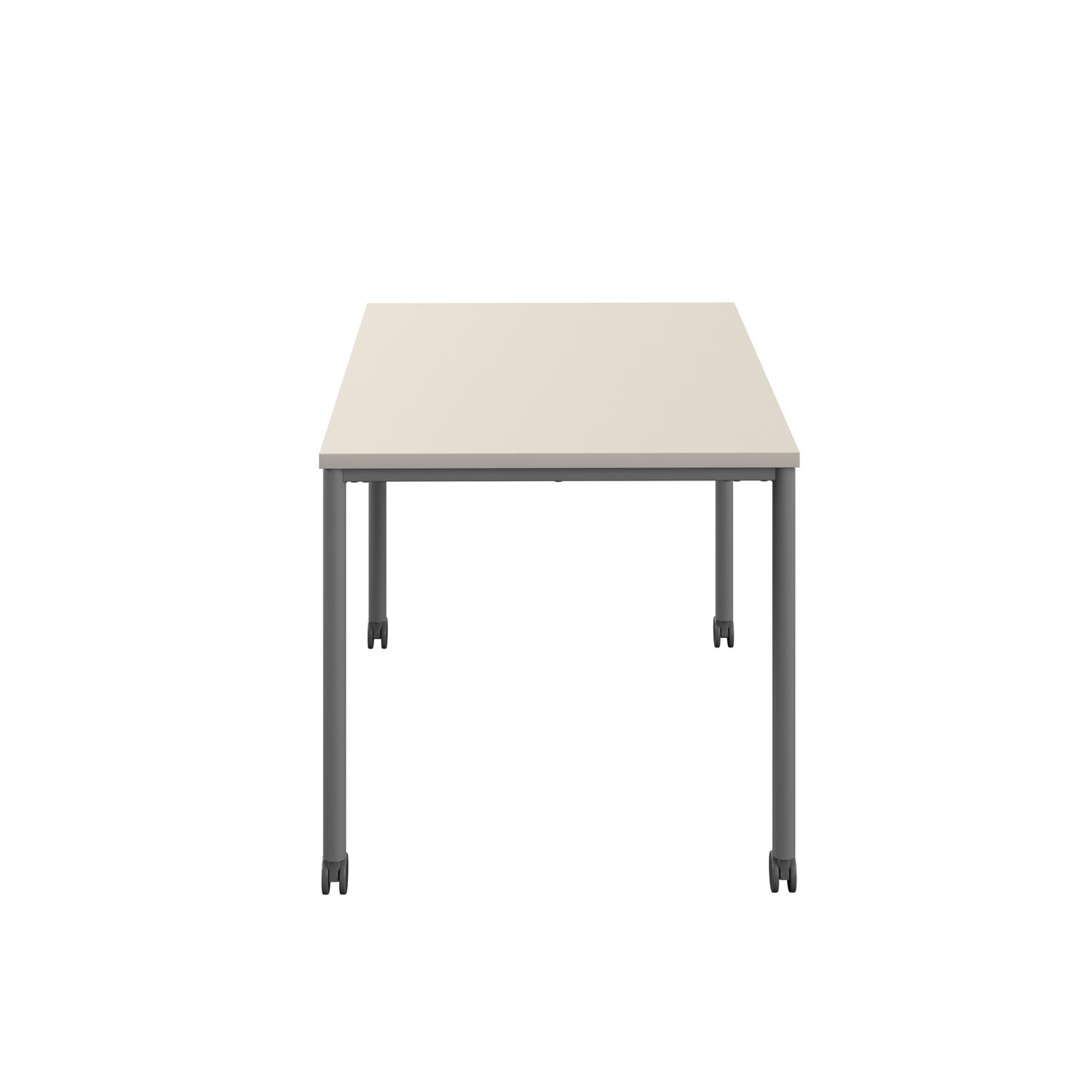 Titan Mobile Rectangular Table  1400 X 600 Anthracite/Grey