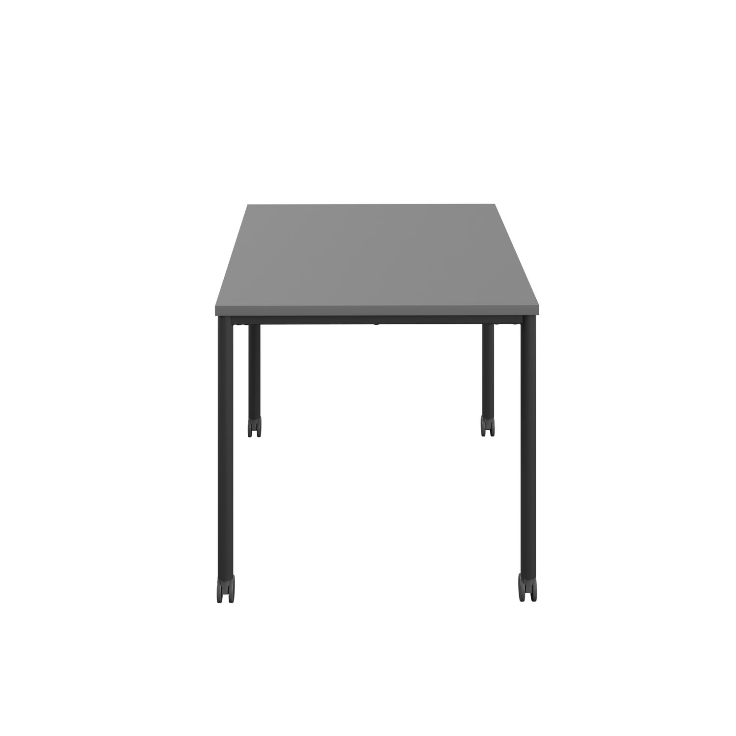Titan Mobile Rectangular Table  1400 X 600 Black/Anthracite