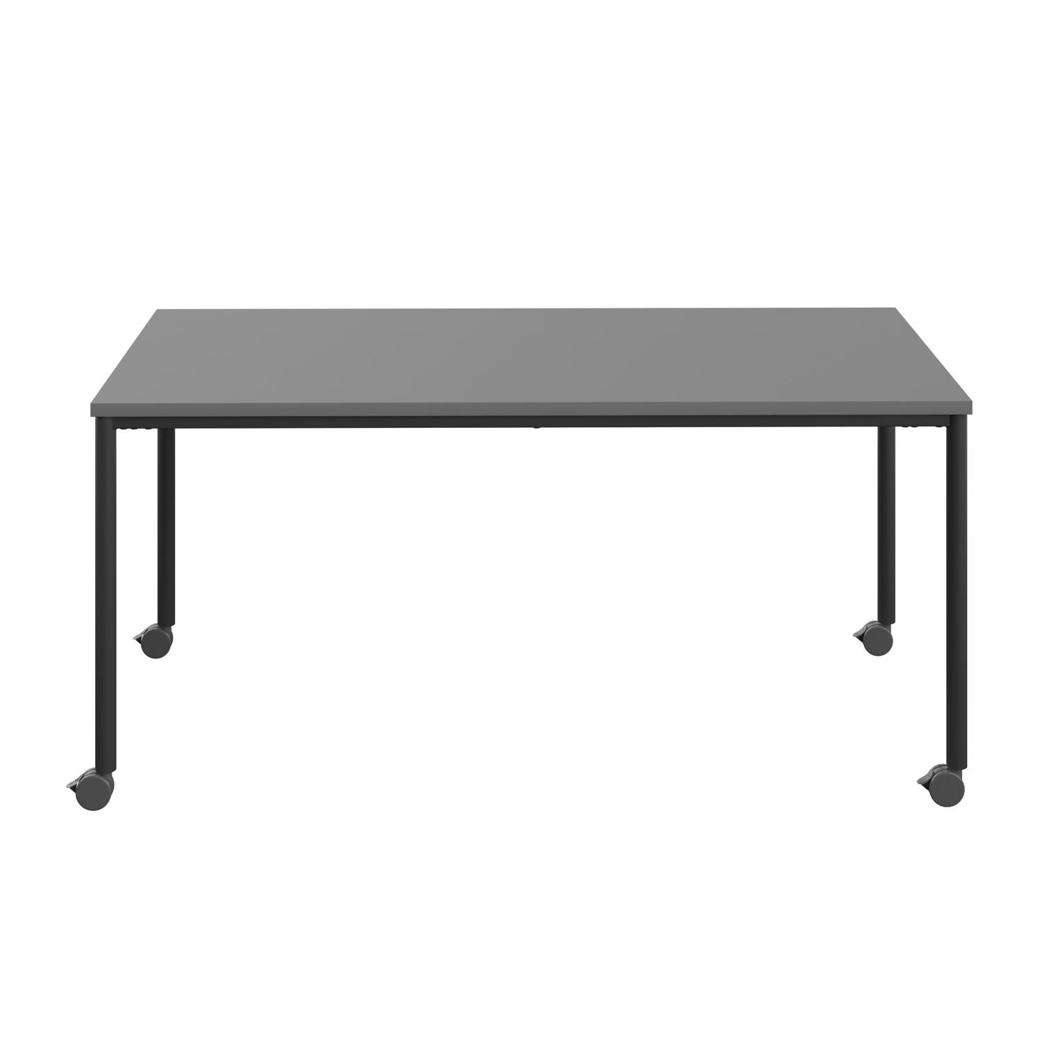 Titan Mobile Rectangular Table  1400 X 800 Black/Anthracite
