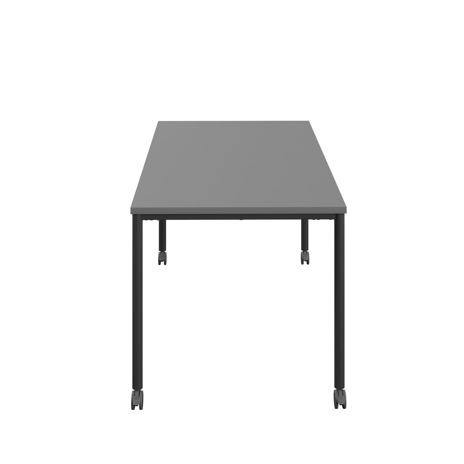Titan Mobile Rectangular Table  1400 X 800 Black/Anthracite