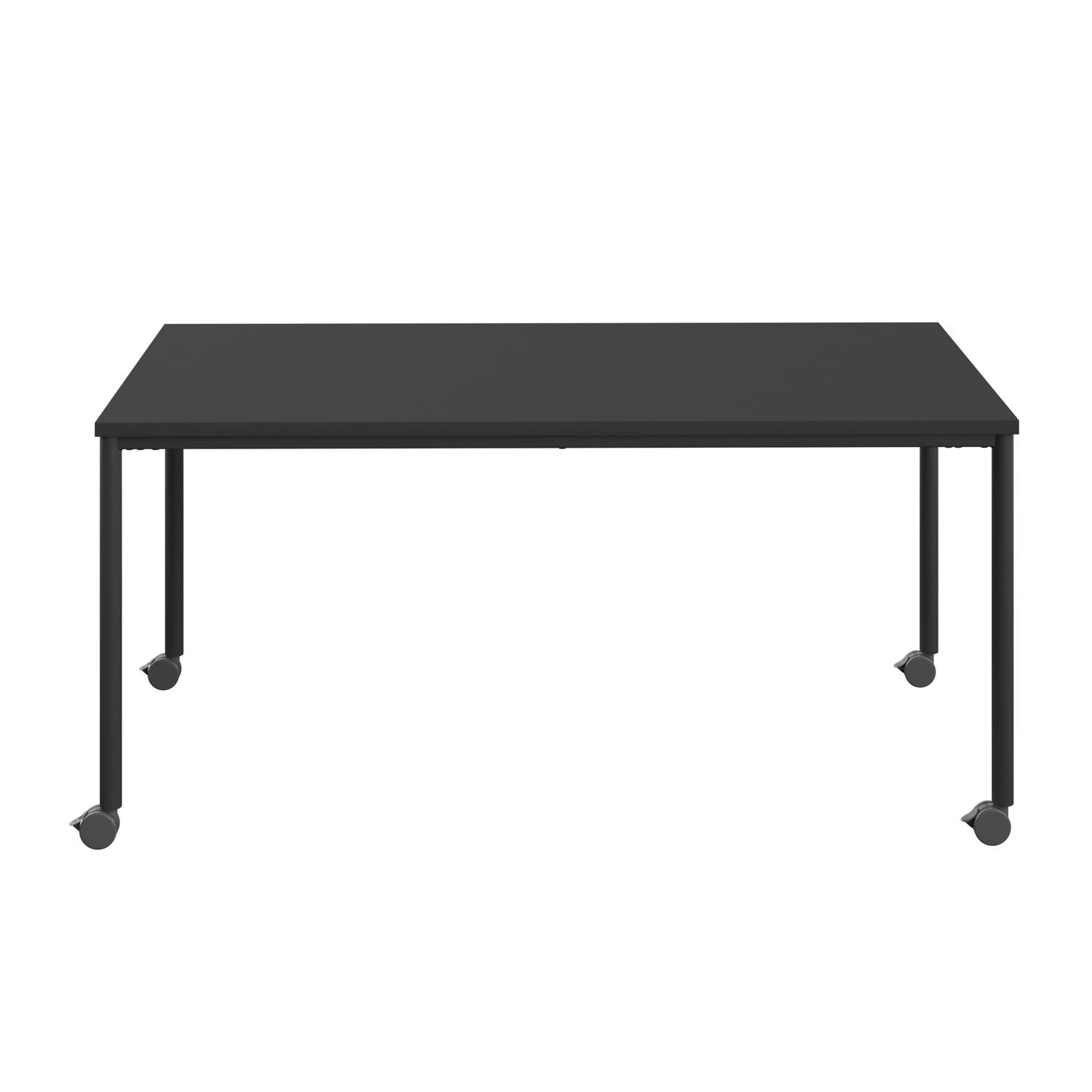 Titan Mobile Rectangular Table  1400 X 800 Black/Black