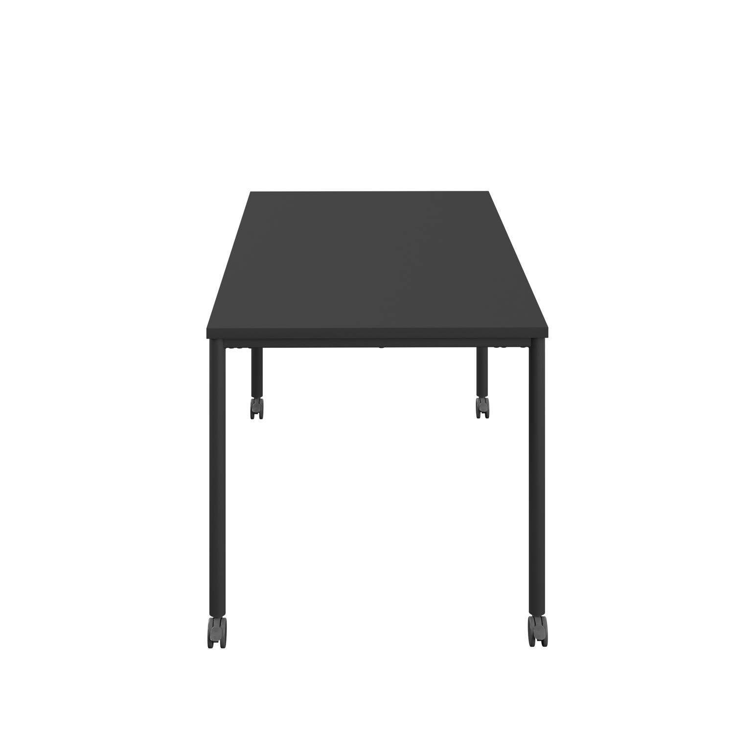 Titan Mobile Rectangular Table  1400 X 800 Black/Black
