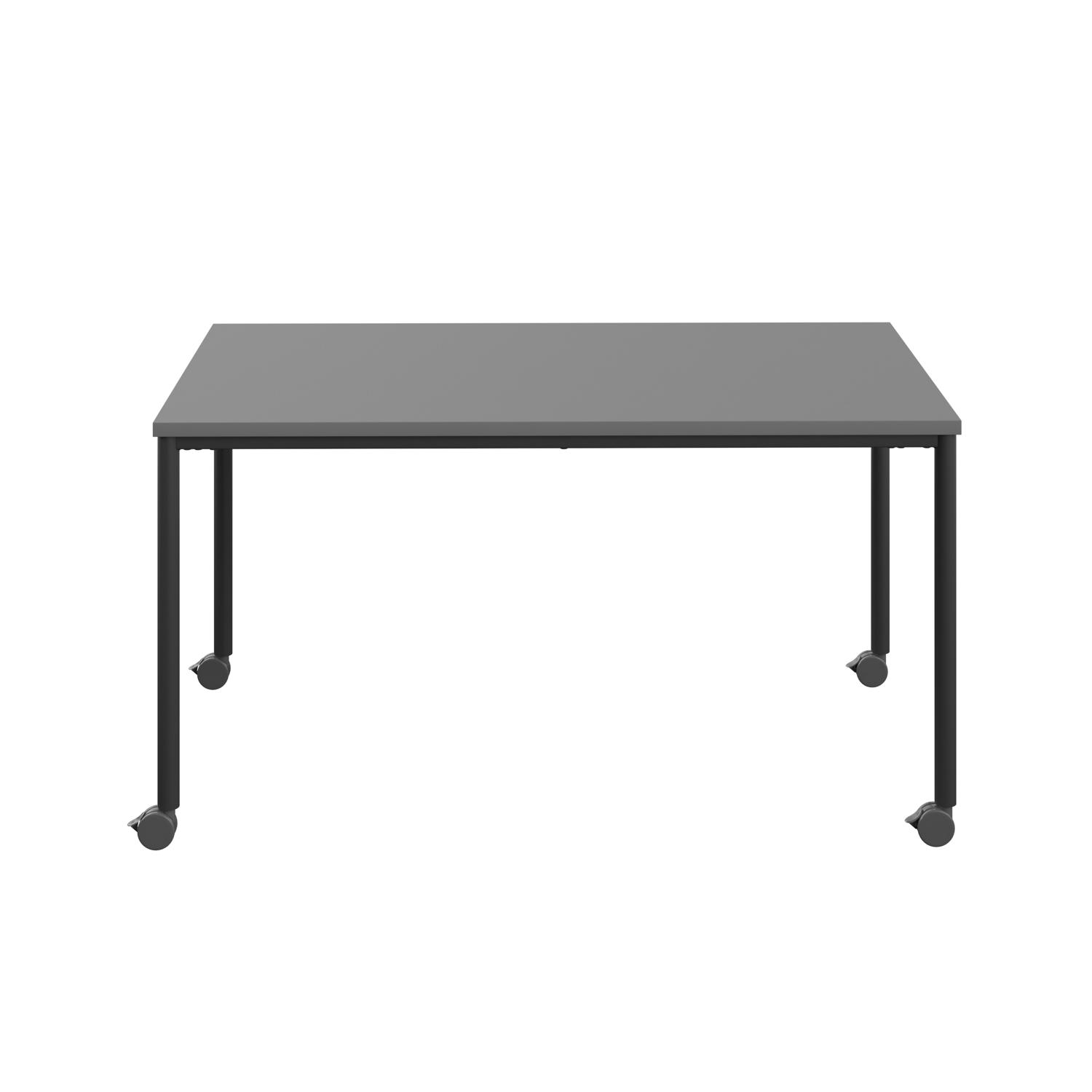 Titan Mobile Rectangular Table  1600 X 600 Black/Anthracite