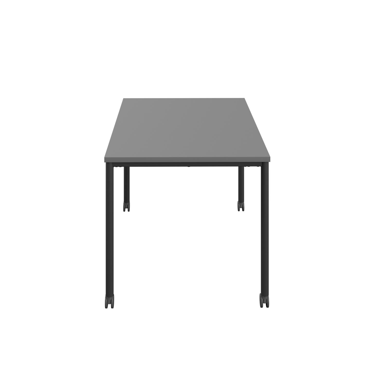 Titan Mobile Rectangular Table  1600 X 600 Black/Anthracite