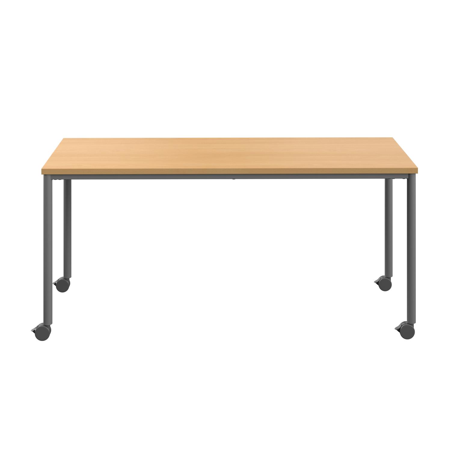Titan Mobile Rectangular Table  1600 X 800 Anthracite/Ellmau Beech