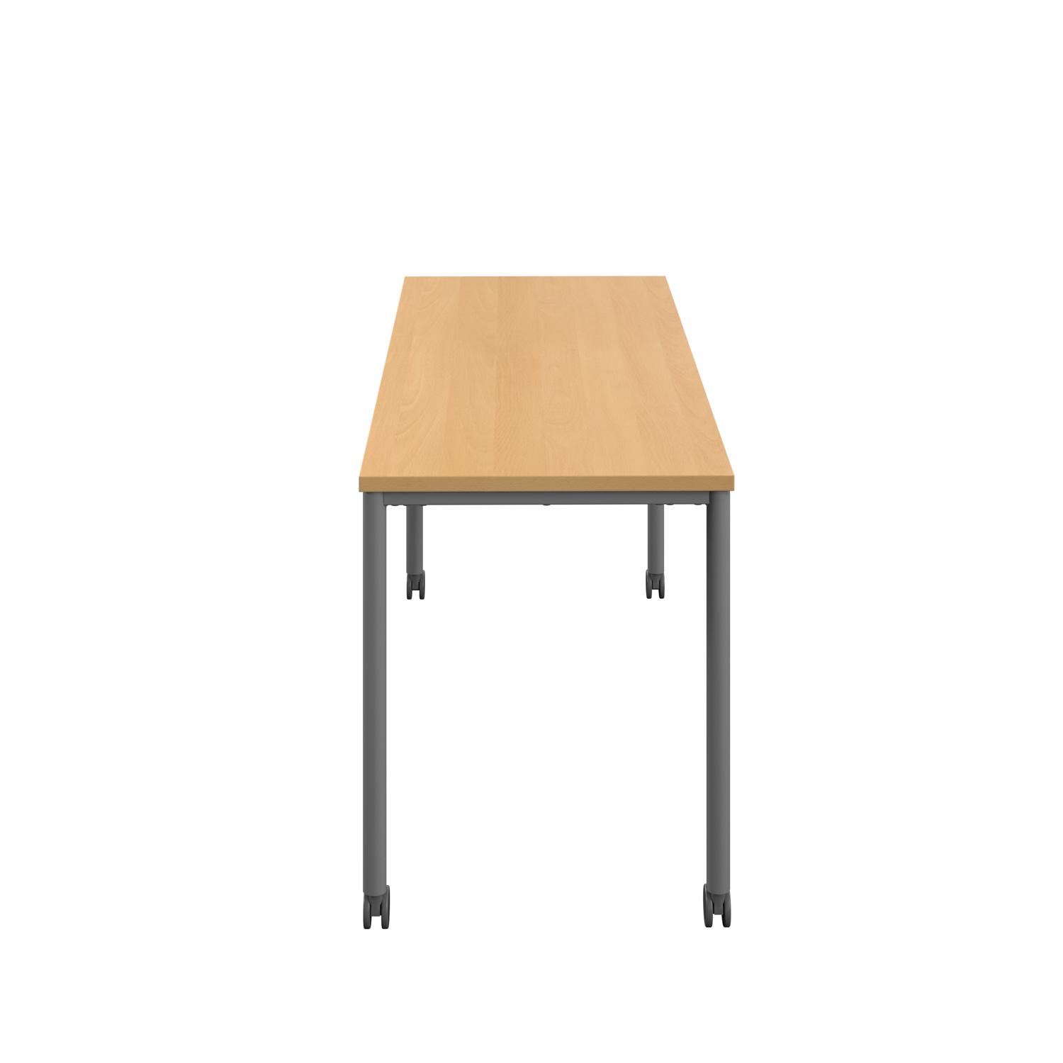 Titan Mobile Rectangular Table  1600 X 800 Anthracite/Ellmau Beech